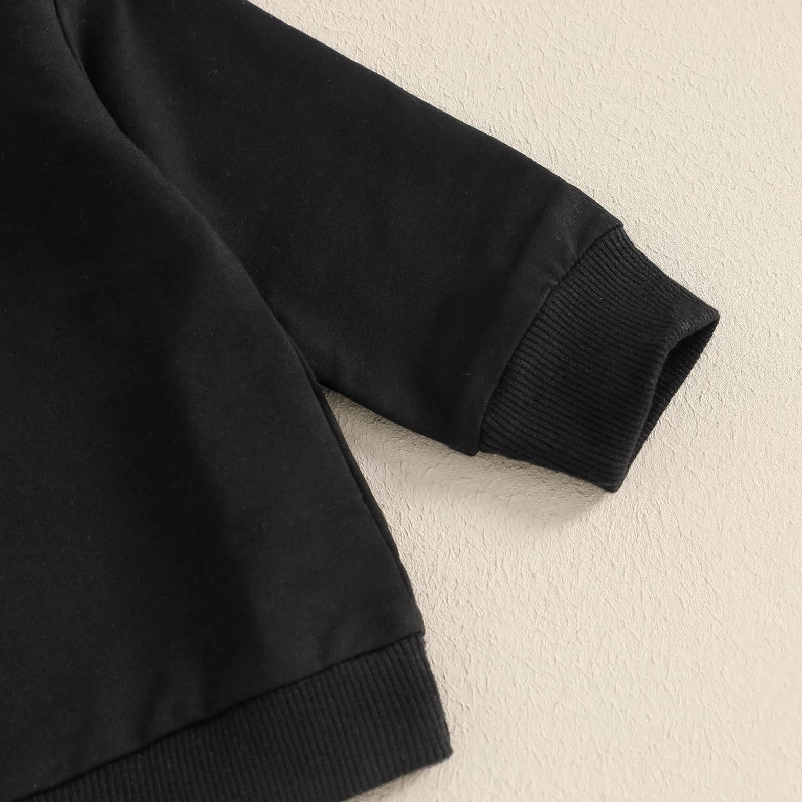 Lot de 3 sweats pour bébé garçon à manches longues - Couleur unie - Pull élastique