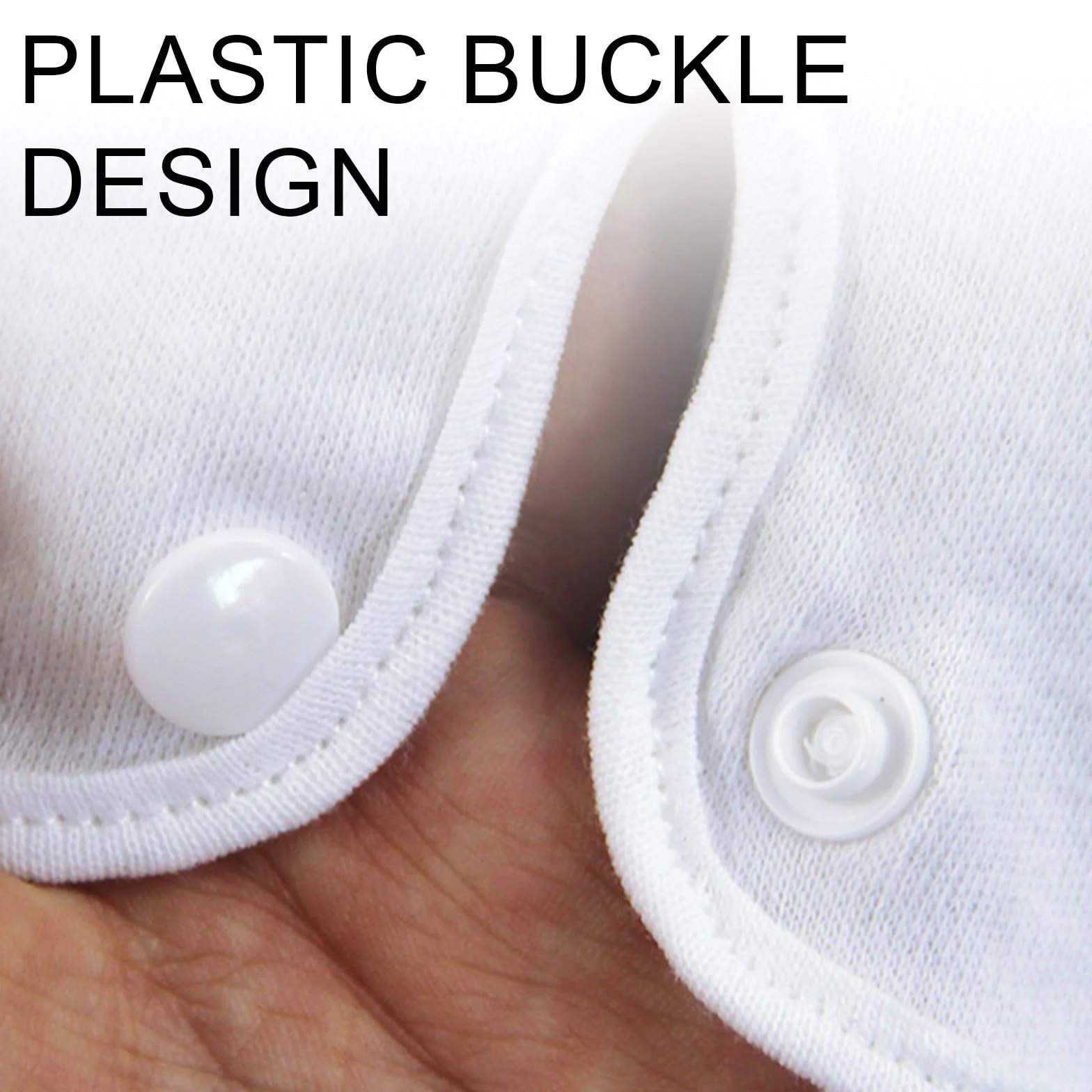 Gants Hommes Pur Coton Blanc Doux Lavables Réutilisables Fermeture Pression Accessoire Maçonnique