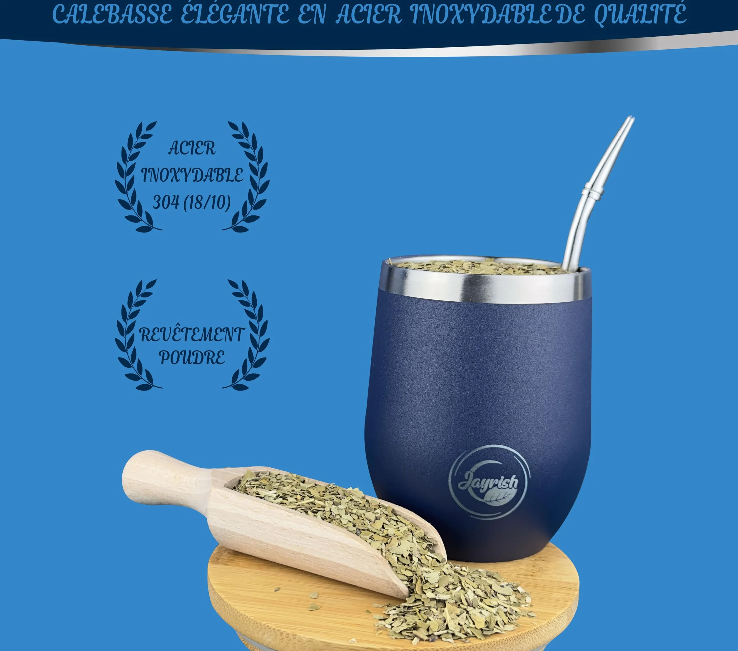 Kit Maté - Calebasse, 2 Bombillas, Tasse 355 ml en Acier Inoxydable 304, Brosse, Sac de Transport - Coffret Yerba Maté pour Expérience Sud-Américaine Authentique