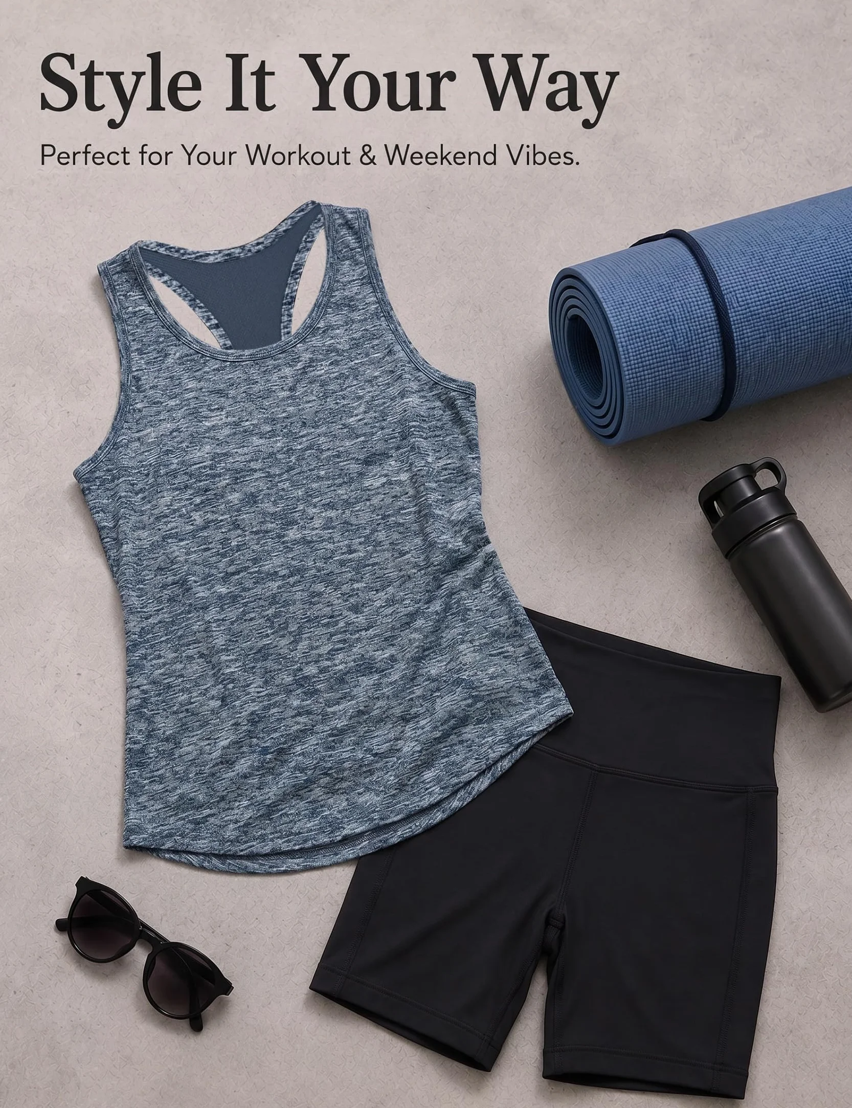 Débardeur de Sport Femme Léger Respirant Maillé sans Manches Séchage Rapide Dos Nageur Yoga Running Fitness S-3XL