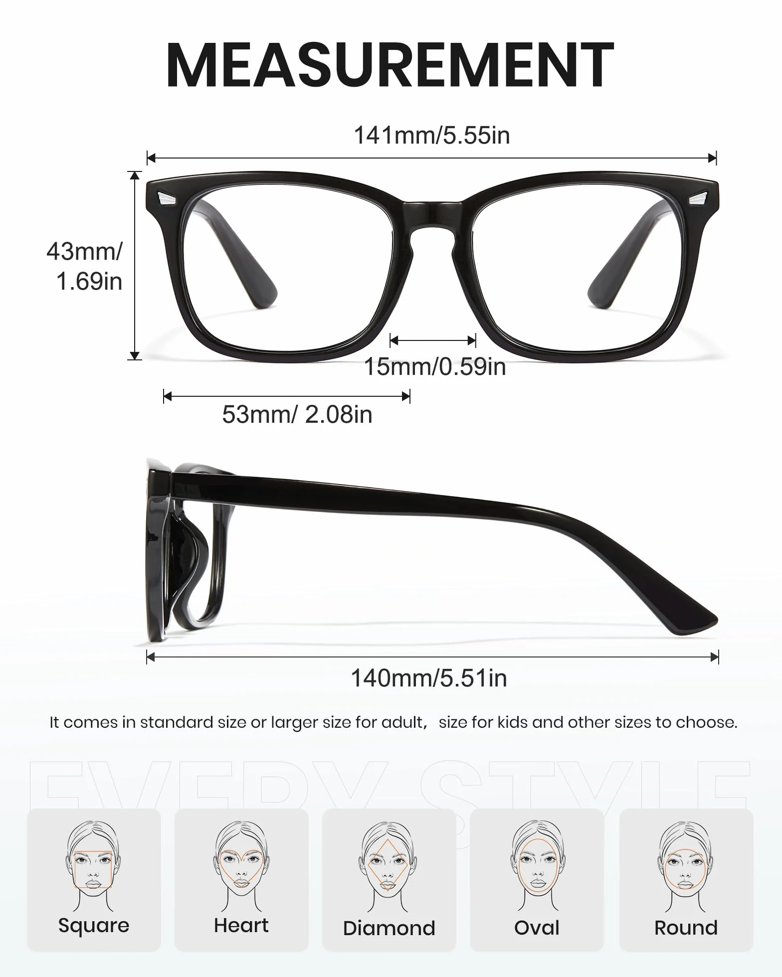 Cyxus lunettes anti-lumière bleue sans ordonnance verres de protection ordinateur jeu