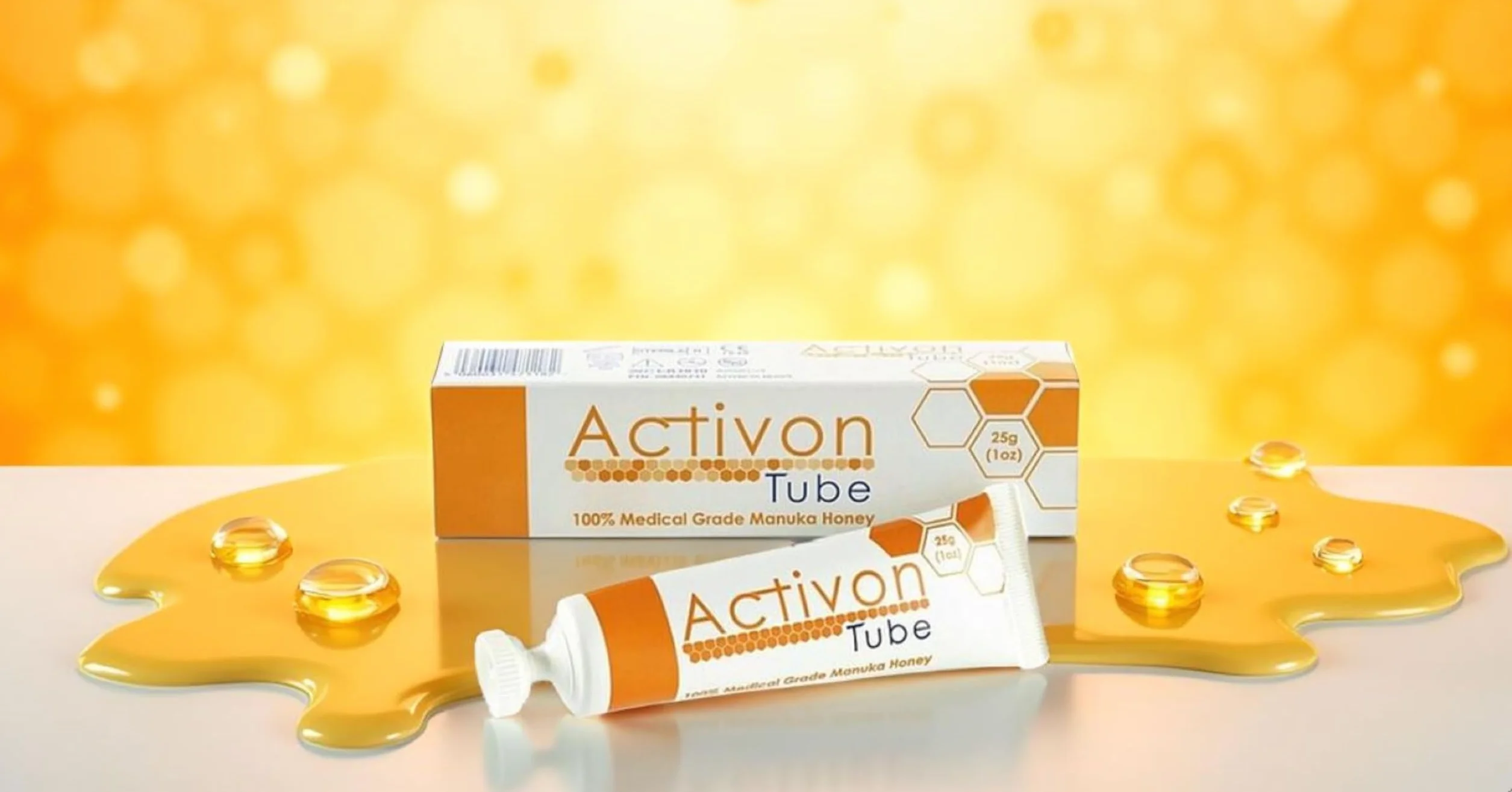 Activon Tube 25g, Miel de Manuka de Qualité Médicale pour Soins des Plaies (Lot de 3)