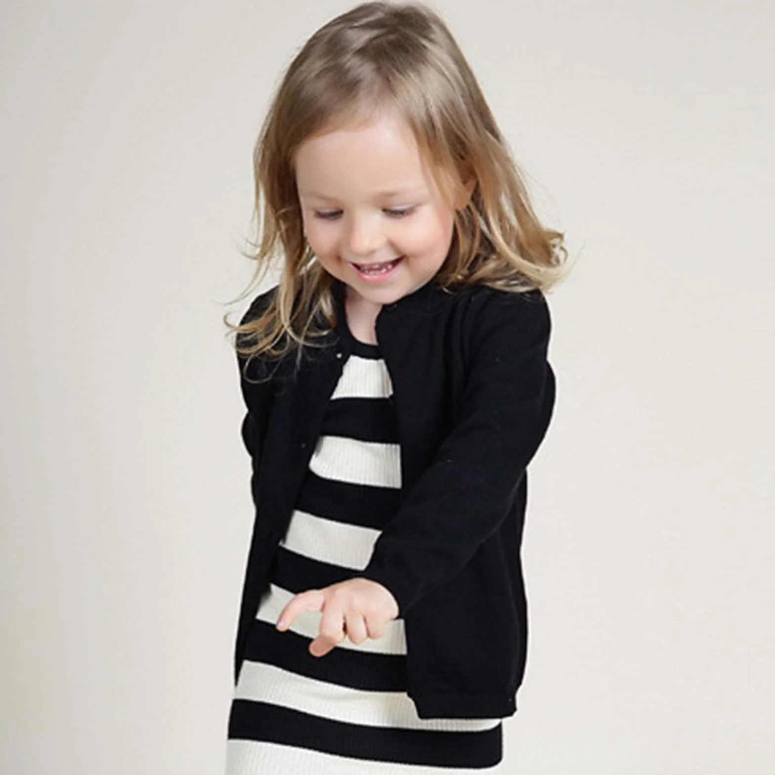 Pulls et Gilets Bébé Fille Garcon 1-6 Ans Cardigan Unie Boutonnée Enfant Manteau Manche Longue Vêtements Uniforme Scolaire