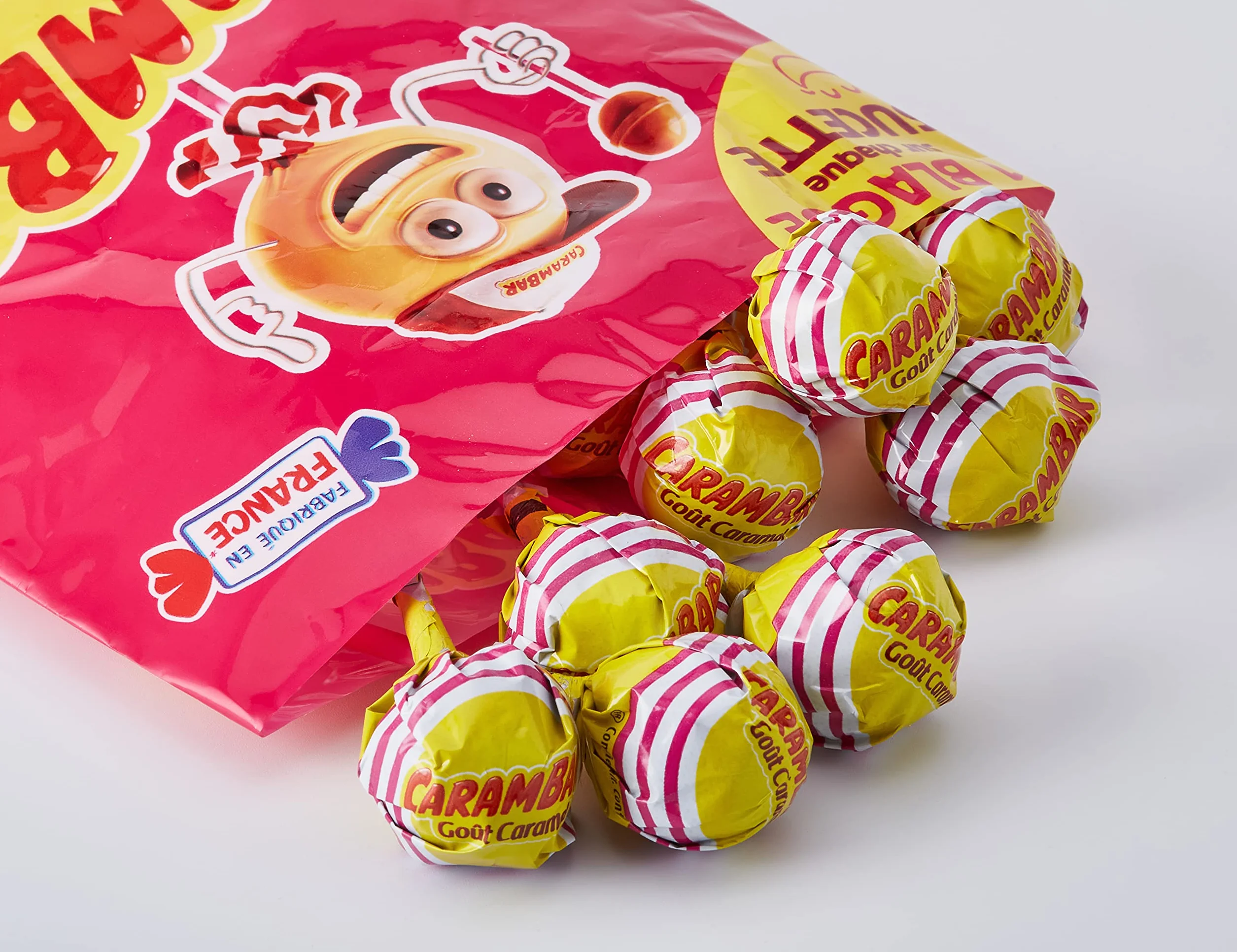 Carambar Bonbon Sucettes Caramel, 156g