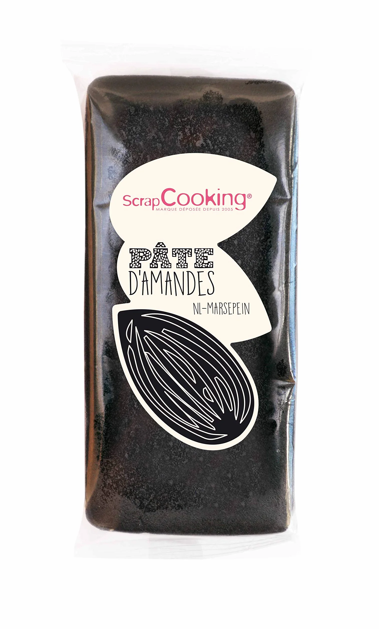 Scrapcooking Pâte d'Amande Noir 200 g