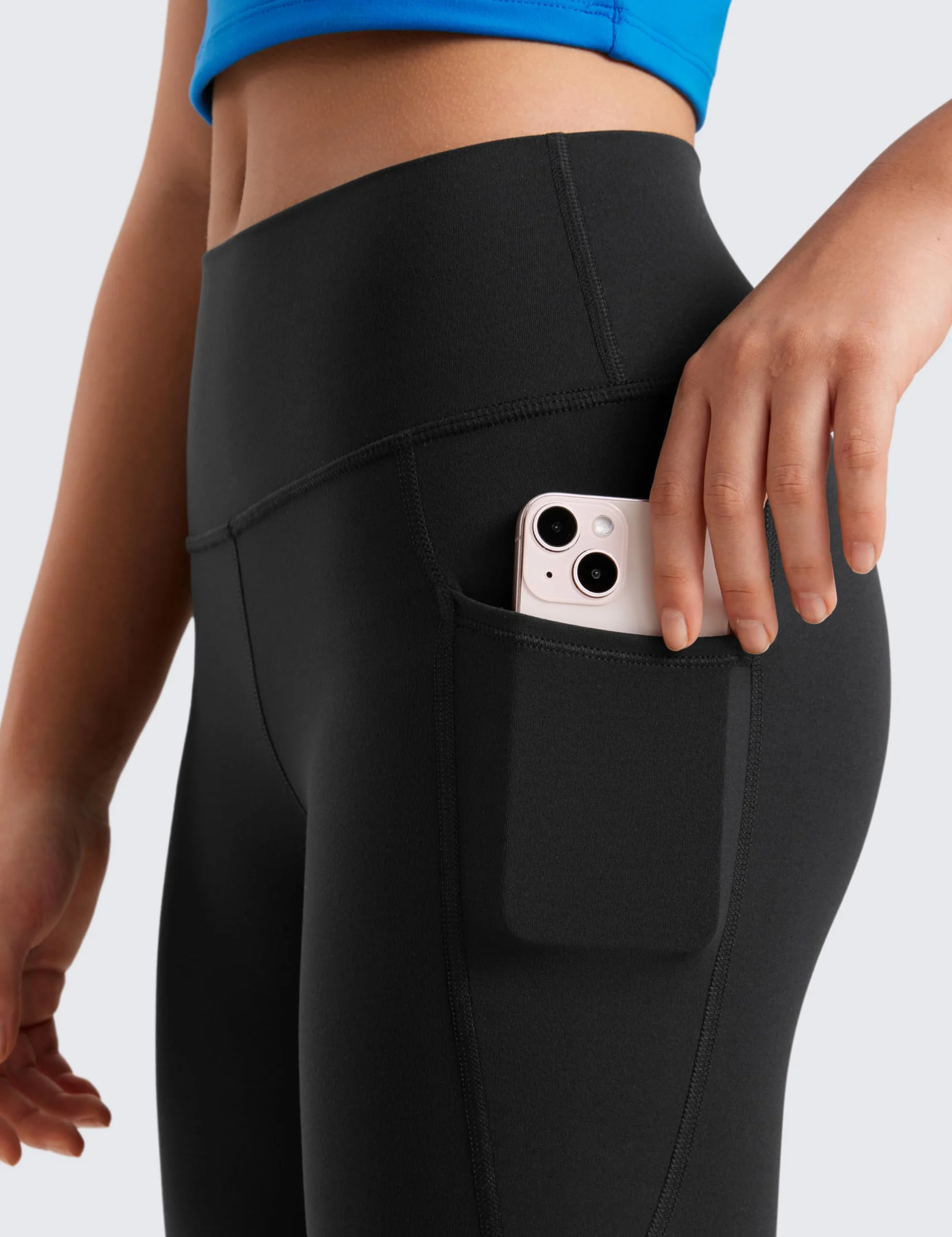 CRZ YOGA Butterluxe Jambières Taille Haute avec Poches Athlétiques Yoga Pantalon