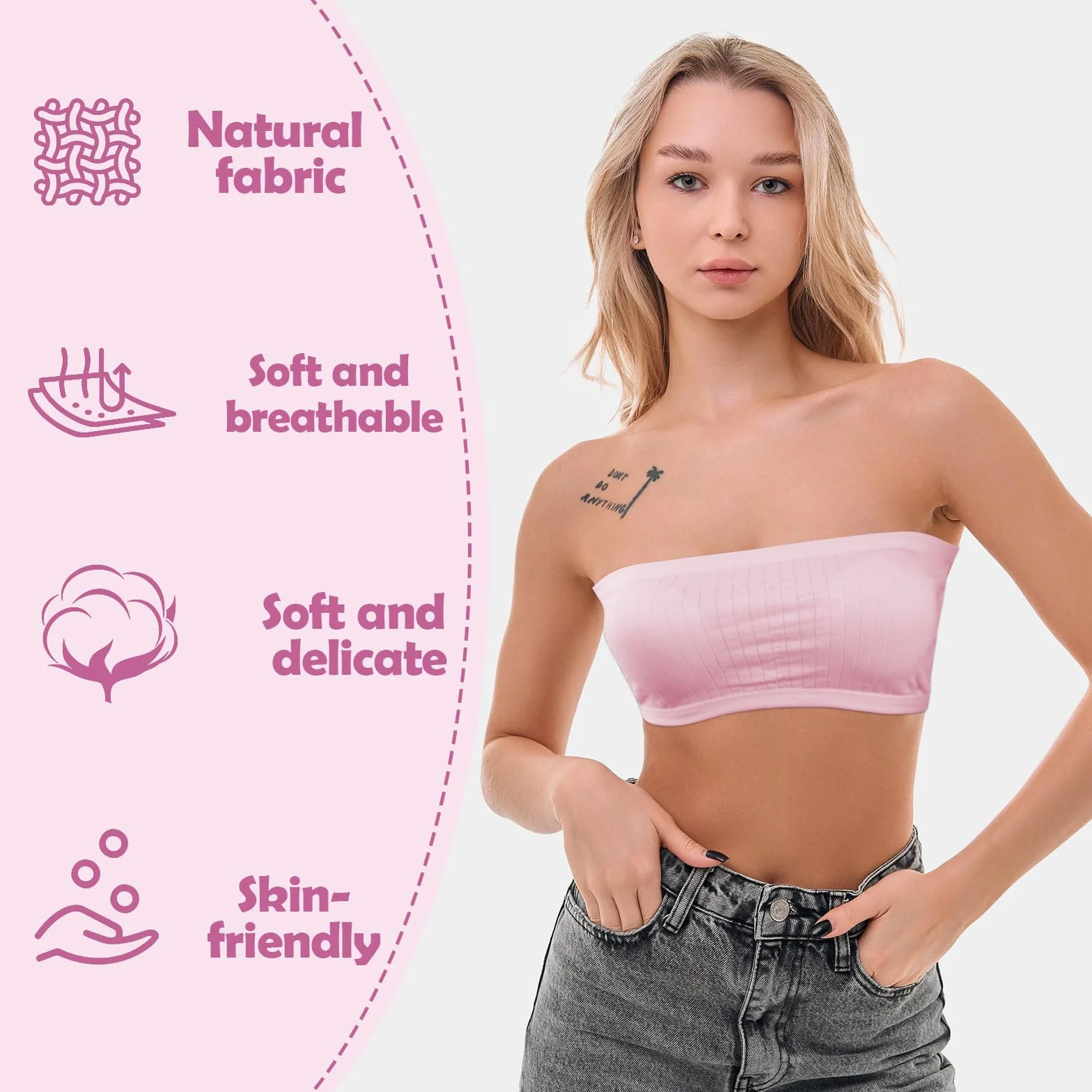Amexo Soutien-Gorge Filles 5 Pcs avec Coussinets Amovibles 13-18 Ans