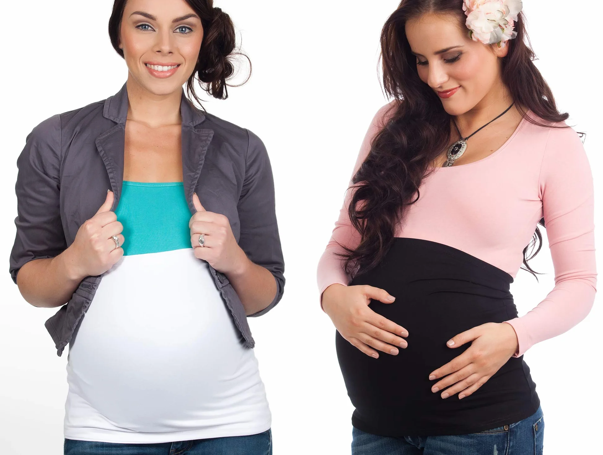 Lot de 2 bandes ventrales pour grossesse - mama band