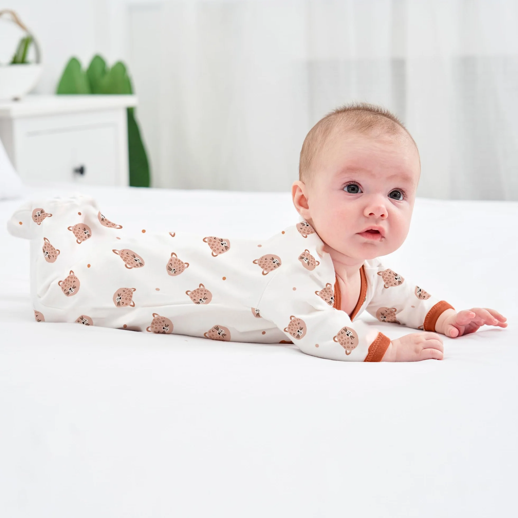 Barboteuses bébé Pyjama Sac de Couchage en Coton avec Pieds Miracle Baby GR. 56 62 68
