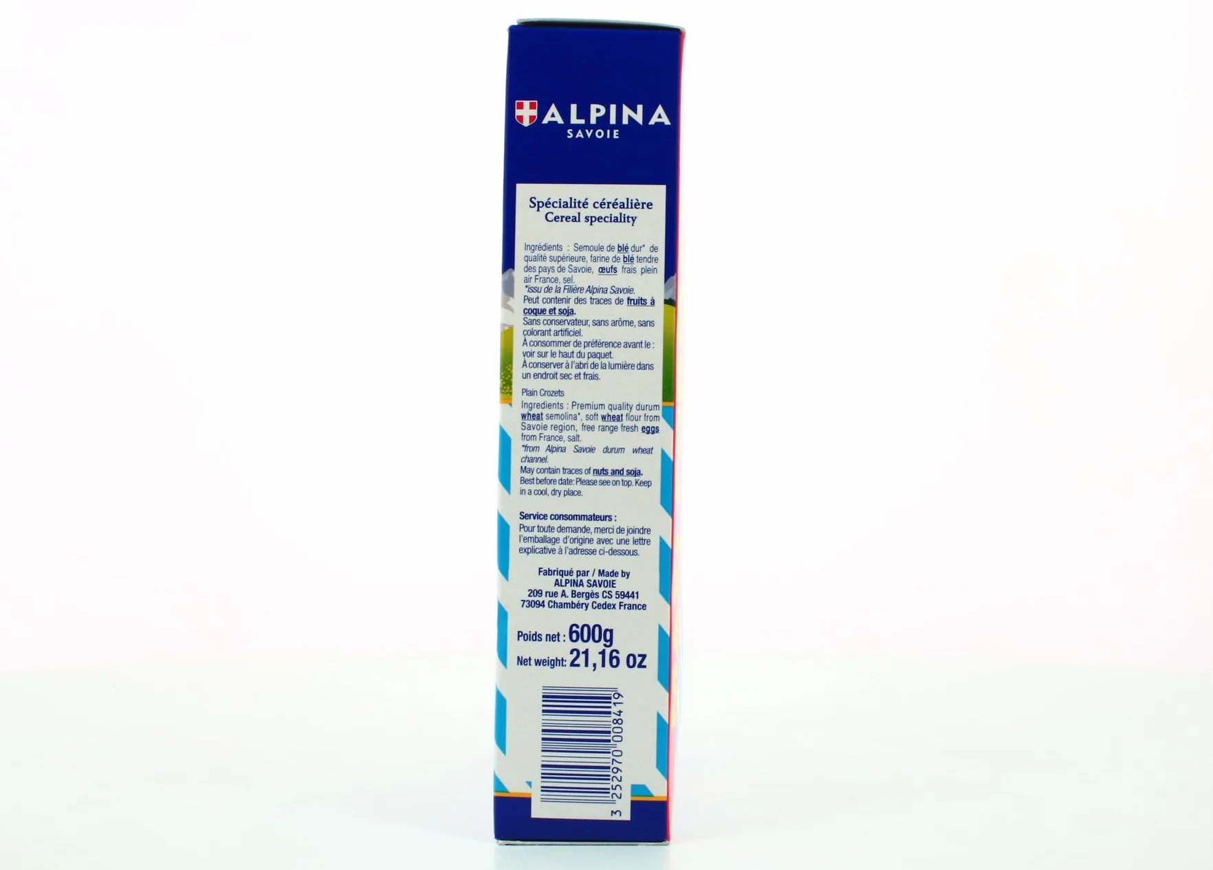 ALPINA SAVOIE - Alpina Savoie Les Crozets Nature, 600G - 600G - Lot De 3 - Vendu Par Lot