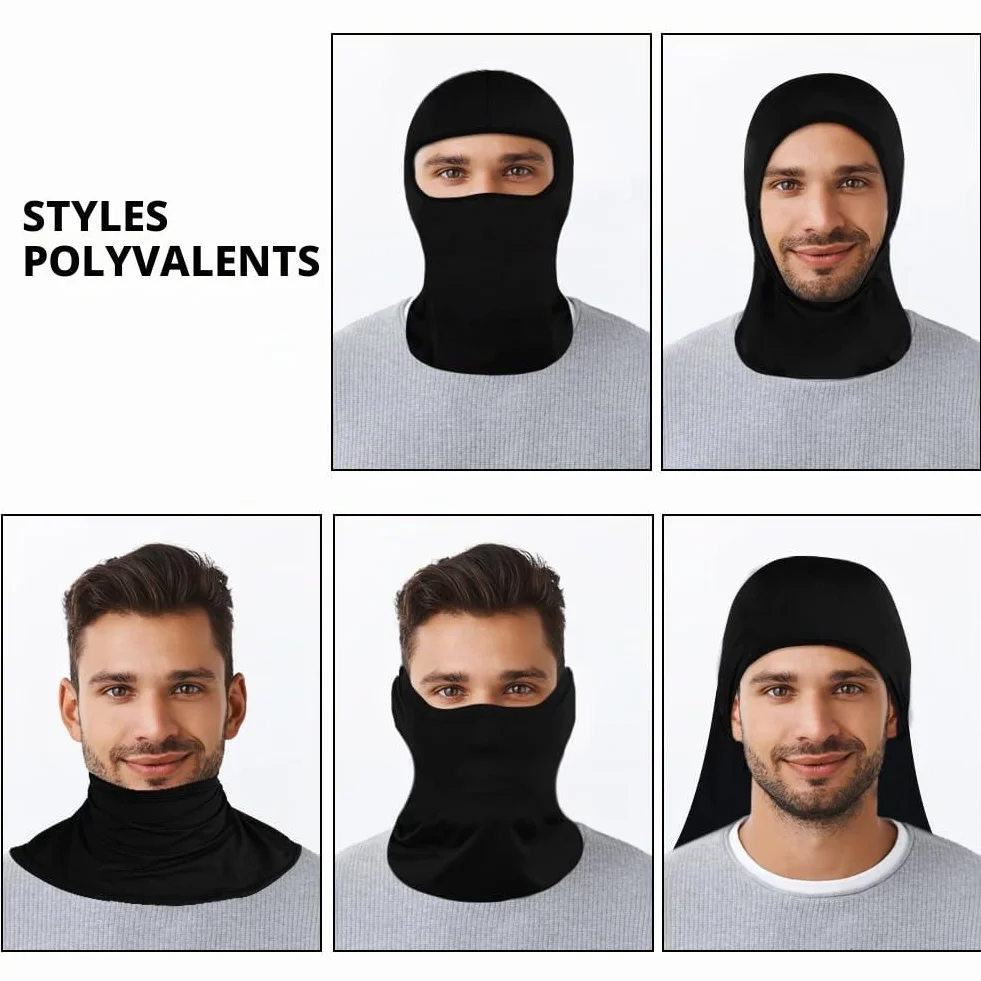 Cagoule Balaclava Élastique Respirante Thermique Protection UV Moto Cyclisme Snowboard