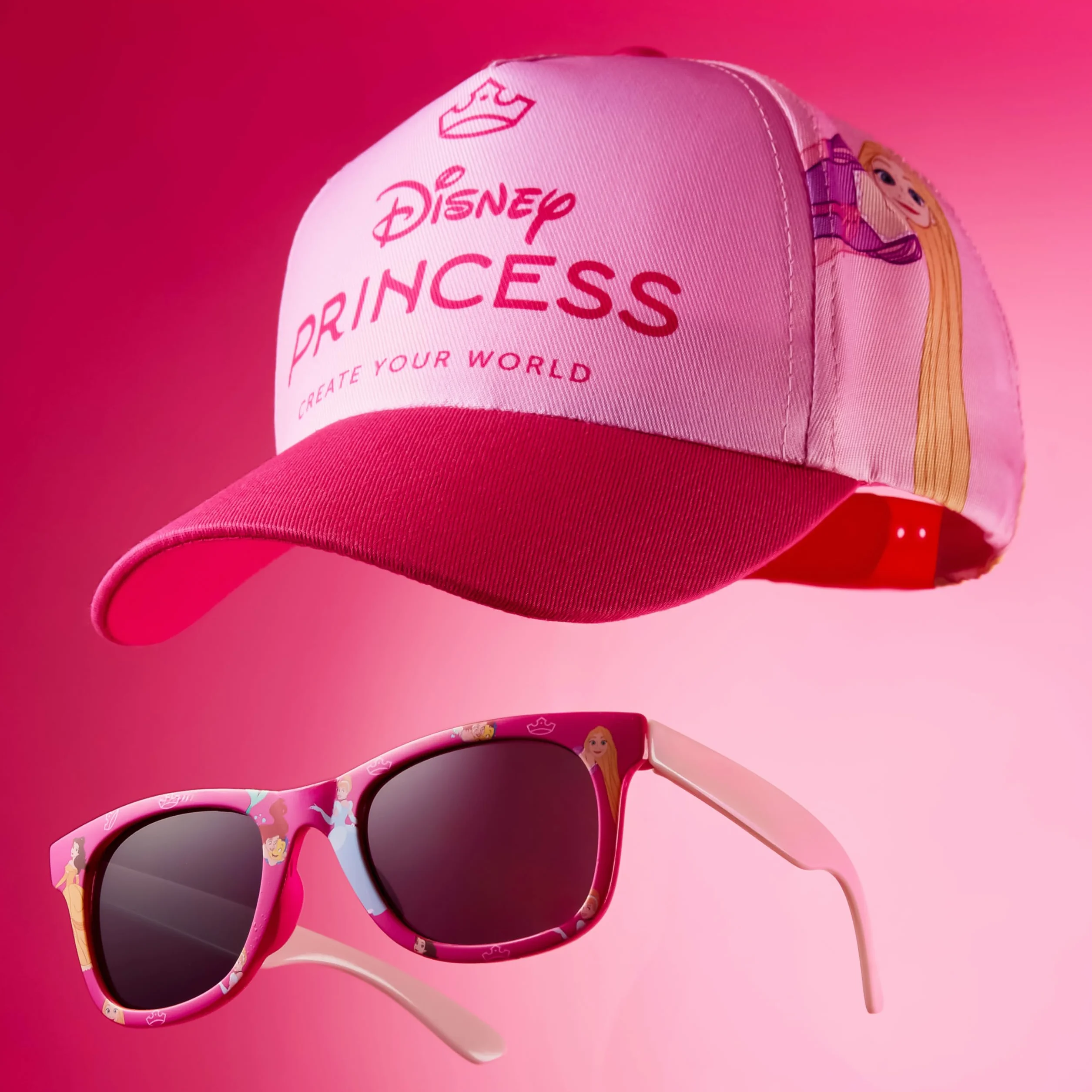 Coffret Casquette Enfant et Lunettes de Soleil UV400 Fille Été Respirante