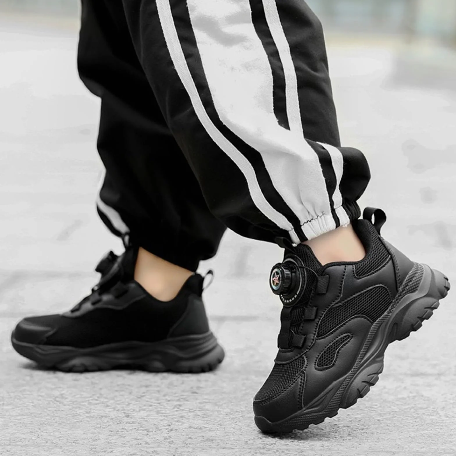 Chaussures de sport pour enfants sans lacets - Respirantes Antidérapantes