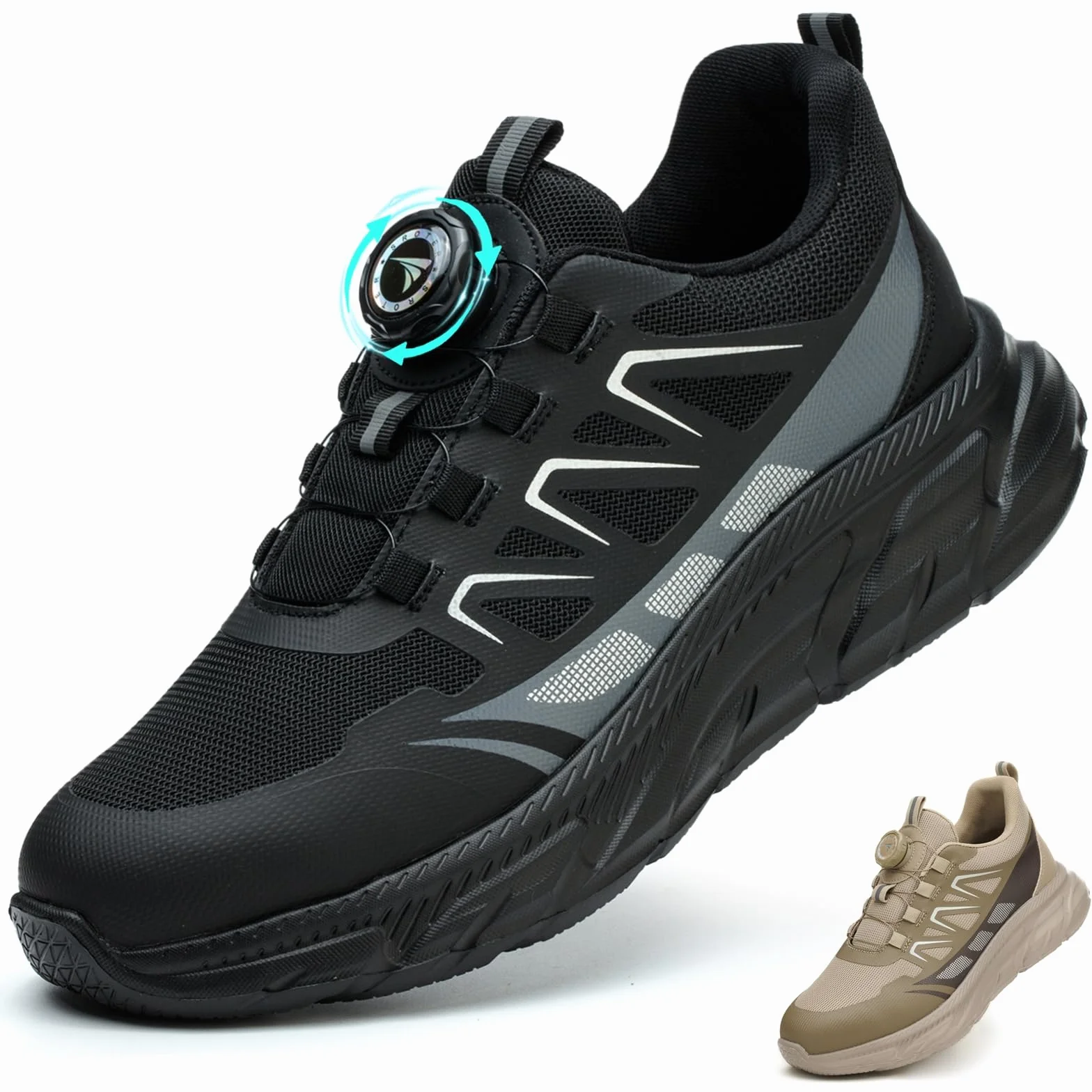 Chaussures de Sécurité Hommes Légère Basket Securite Femme Chaussures de Travail Embout en Acier Respirantes Antidérapante