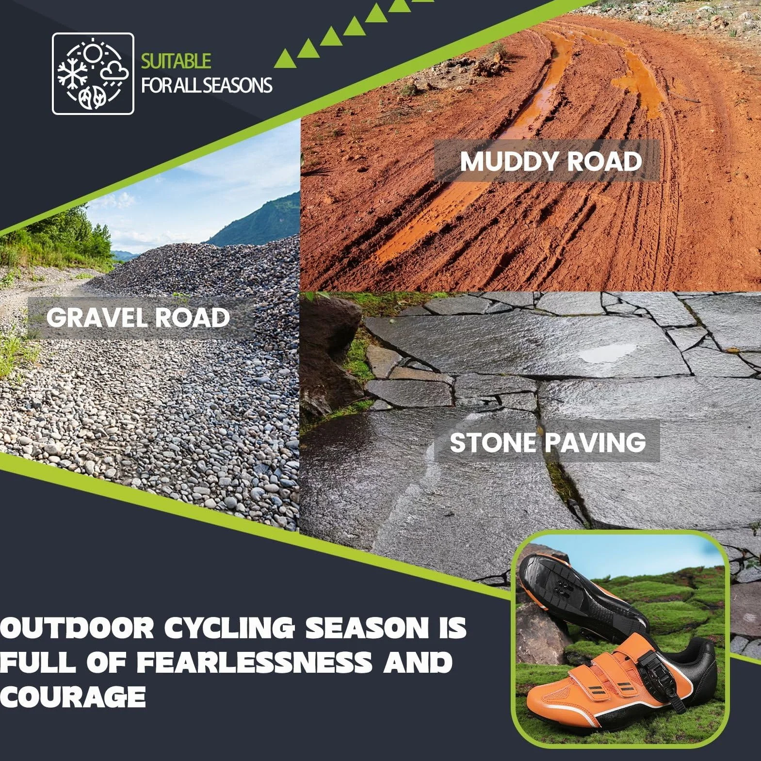 Chaussures Cyclisme Unisexe MTB Sneakers Compatibles Pédales SPD
