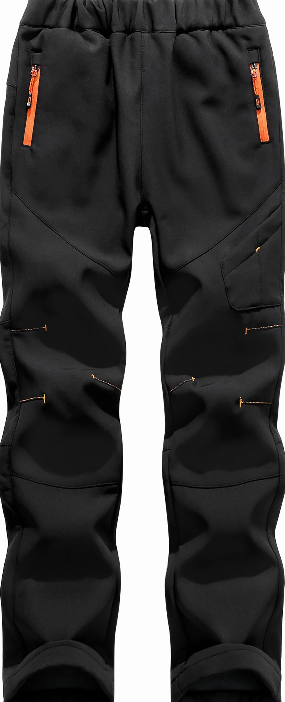 Pantalon Ski Randonnée Enfant Imperméable Hiver Chaud Doublé Polaire Softshell Montagne