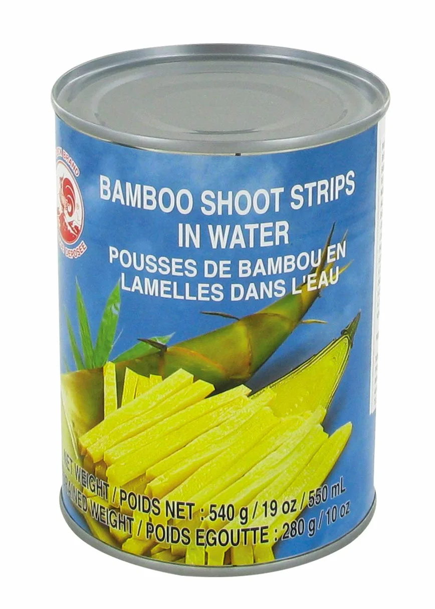 COQ Lamelles / Filaments de pousses de bambou en conserve 540G (Lot de 4 boîtes)
