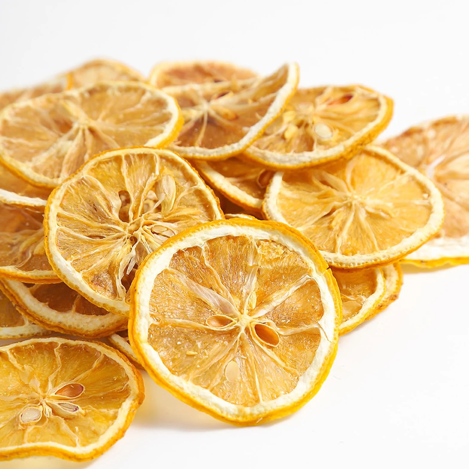 Citrons jaunes séchés, fruits secs sans sucre, décoration, bonbons, Noël, boissons, tranches de citron séchées 100% naturelles, sans additifs 80g