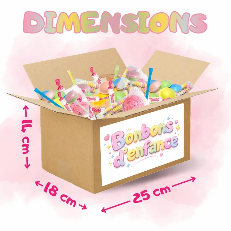 Bonbons d’Enfance 200 pcs | Assortiment Rétro : Colliers & Sucettes dextrose, Pailles & Soucoupes acidulées,Boules Coco | Idée Cadeau Anniversaire et Fête