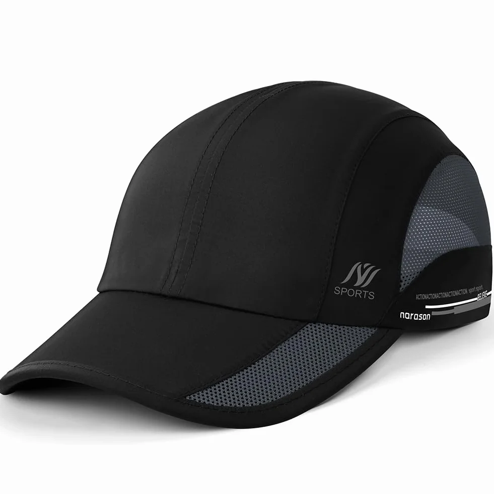 Casquette Respirant Séchage Rapide UPF 50+ Sport Mesh Hat Running Pliable Unisexe 50-56cm
