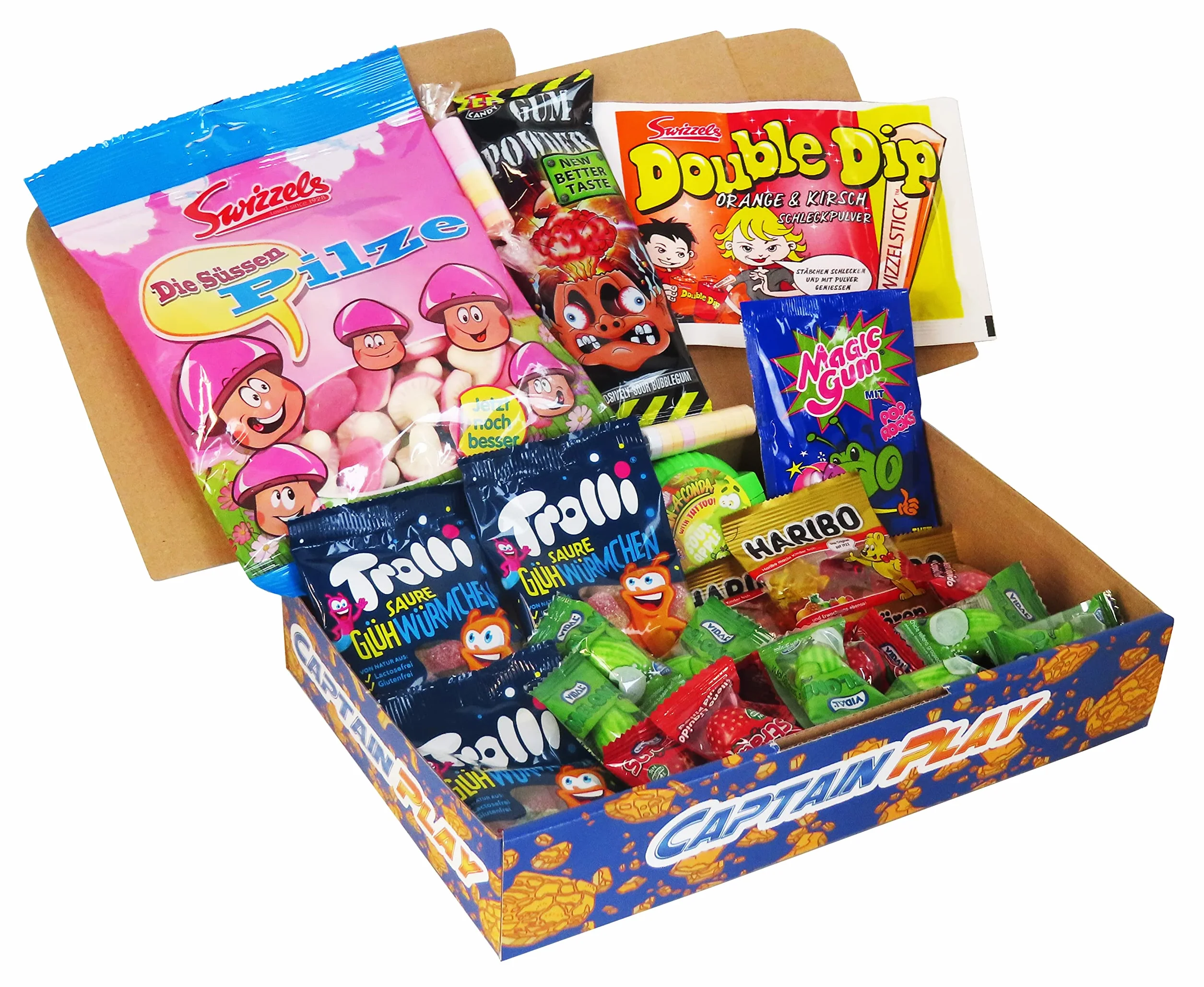 CAPTAIN PLAY Coffret Cadeau d'Inscription à l'École ou Début des Études, Confiseries Assorties, Cadeau Bonbon, 32 pièces en emballage individuel