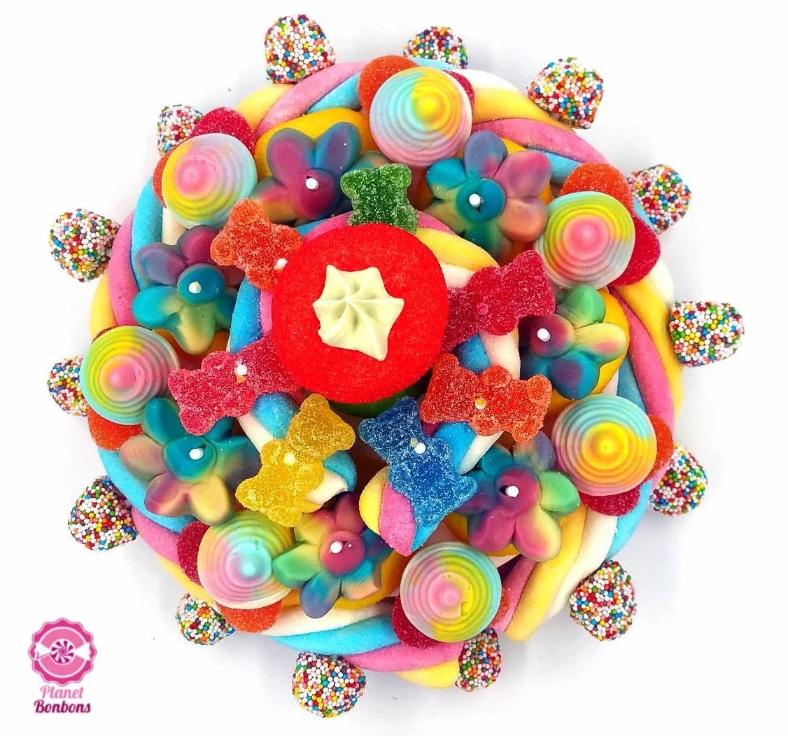 Gâteau de bonbons Arc en ciel 220mm