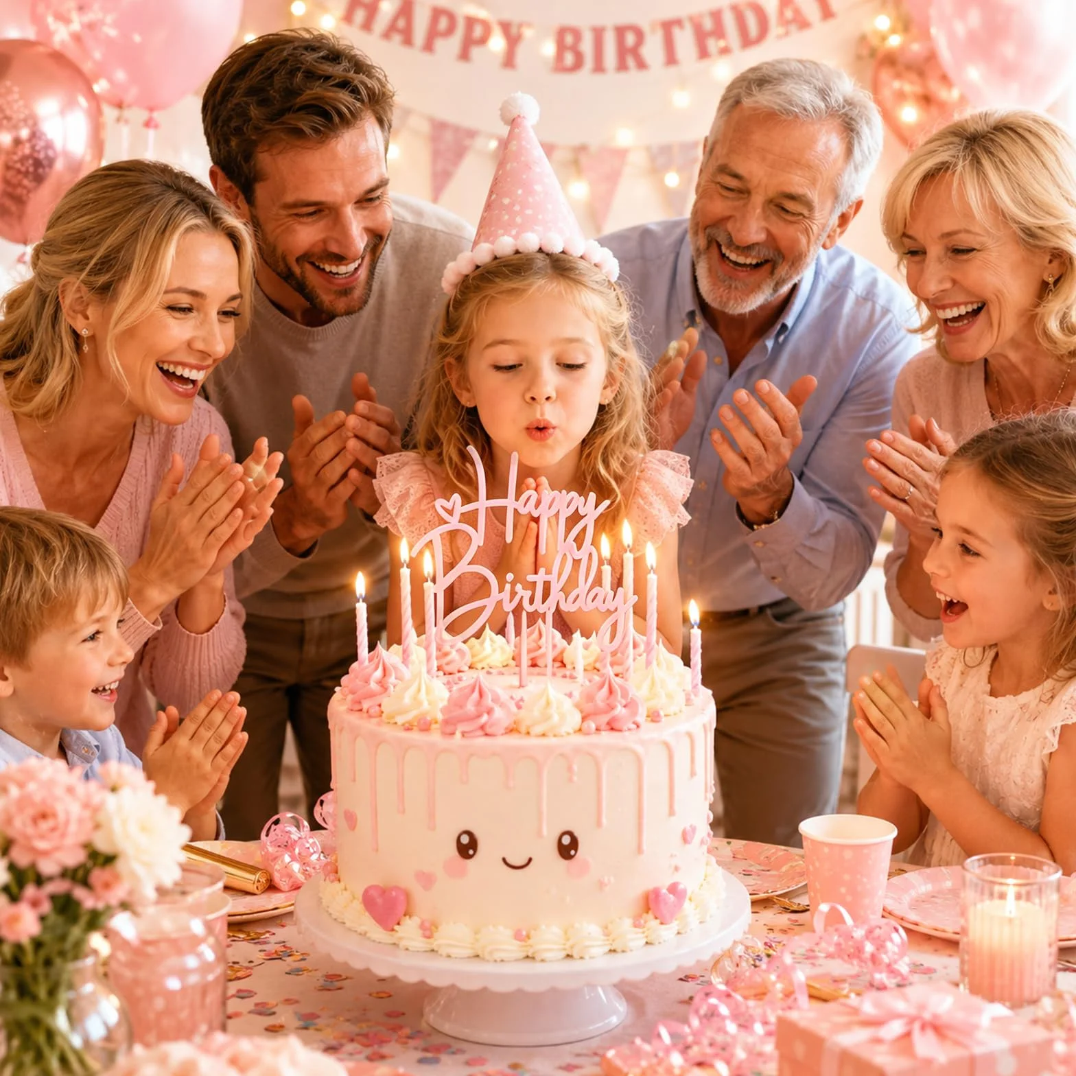 4 Pièces Topper Happy Birthday Decoration Gateau Acrylique Réutilisable,Joyeux Anniversaire Decoration Gateau,Décorations de Gâteau « Happy Birthday » pour Décoration de Gâteau de Fête D'Anniversaire