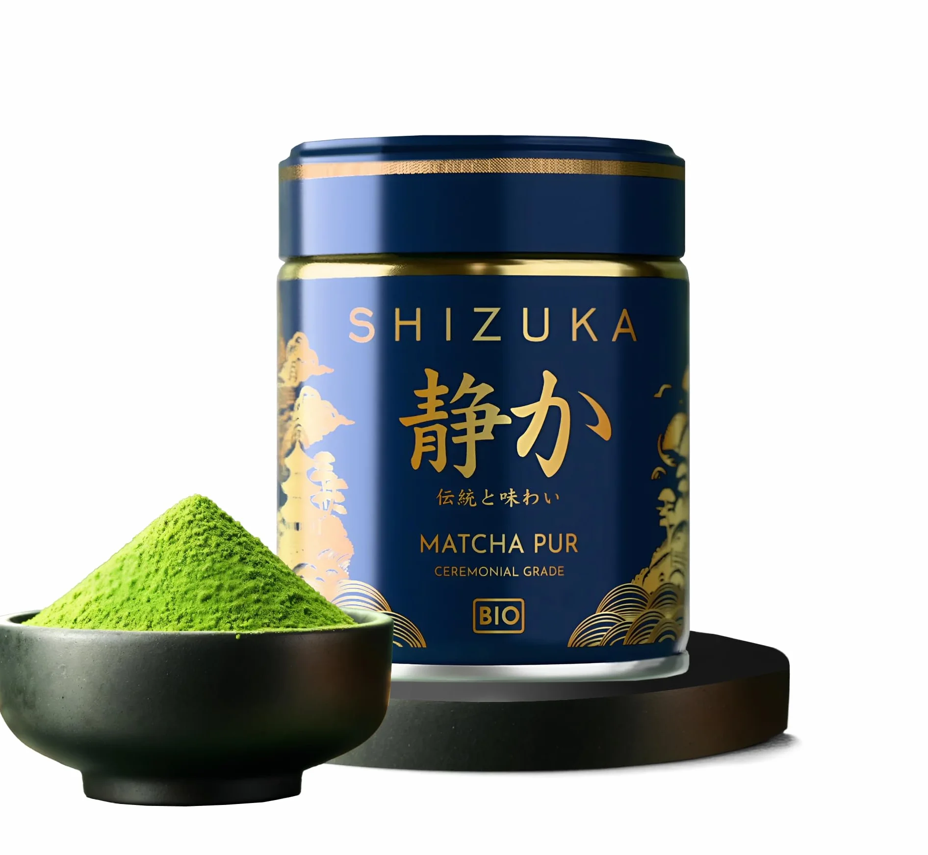 Matcha | The Matcha | Matcha Ceremonie | Ceremonial Bio 100% Naturel | Faible Amertume | Riche En Antioxydants | Thé Matcha Premium Ceremonial | Shizuka Matcha En Poudre