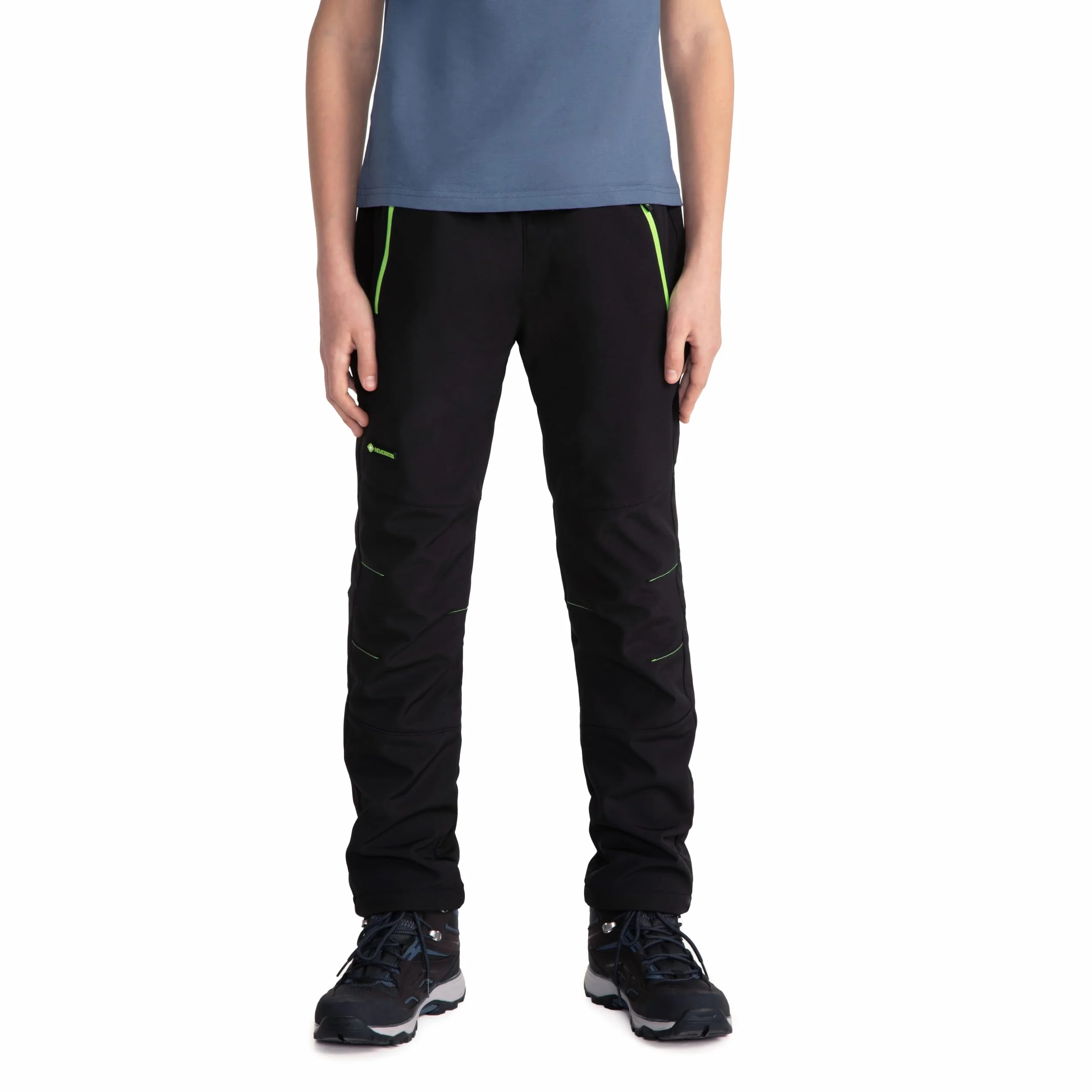 Pantalon softshell enfant garçon fille extérieur doublé hiver snowboard imperméable respirant