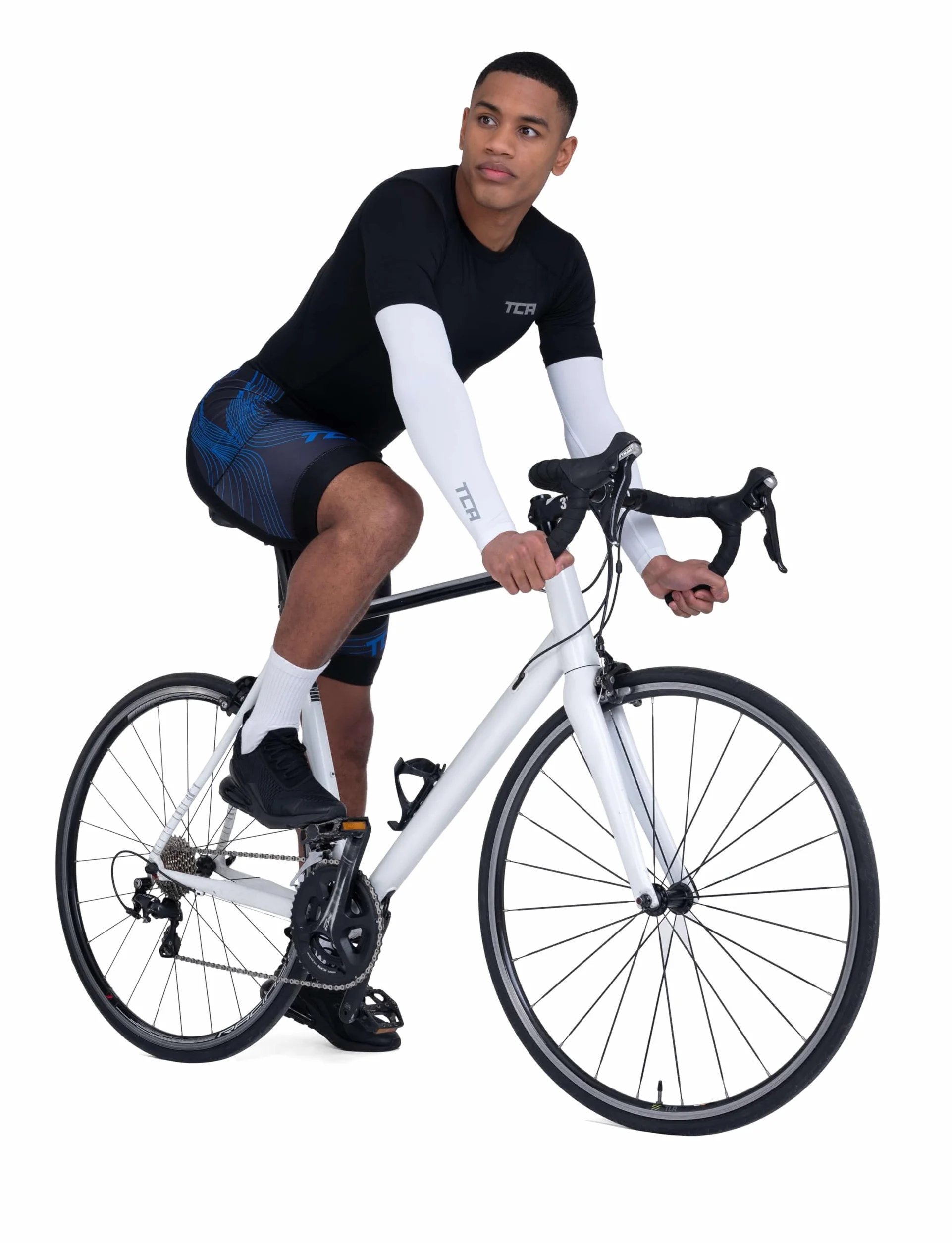 TCA Manches UPF 50+ Anti-Dérapant Tout-Saison Respirantes Cyclisme Course Compression