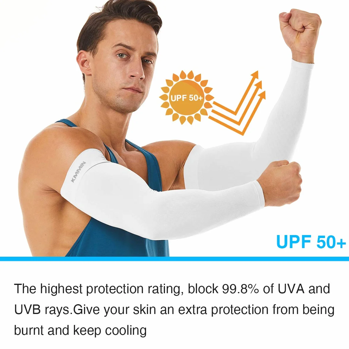 KMMIN manches longues UPF 50 protection UV cyclisme golf basket-ball hommes femmes