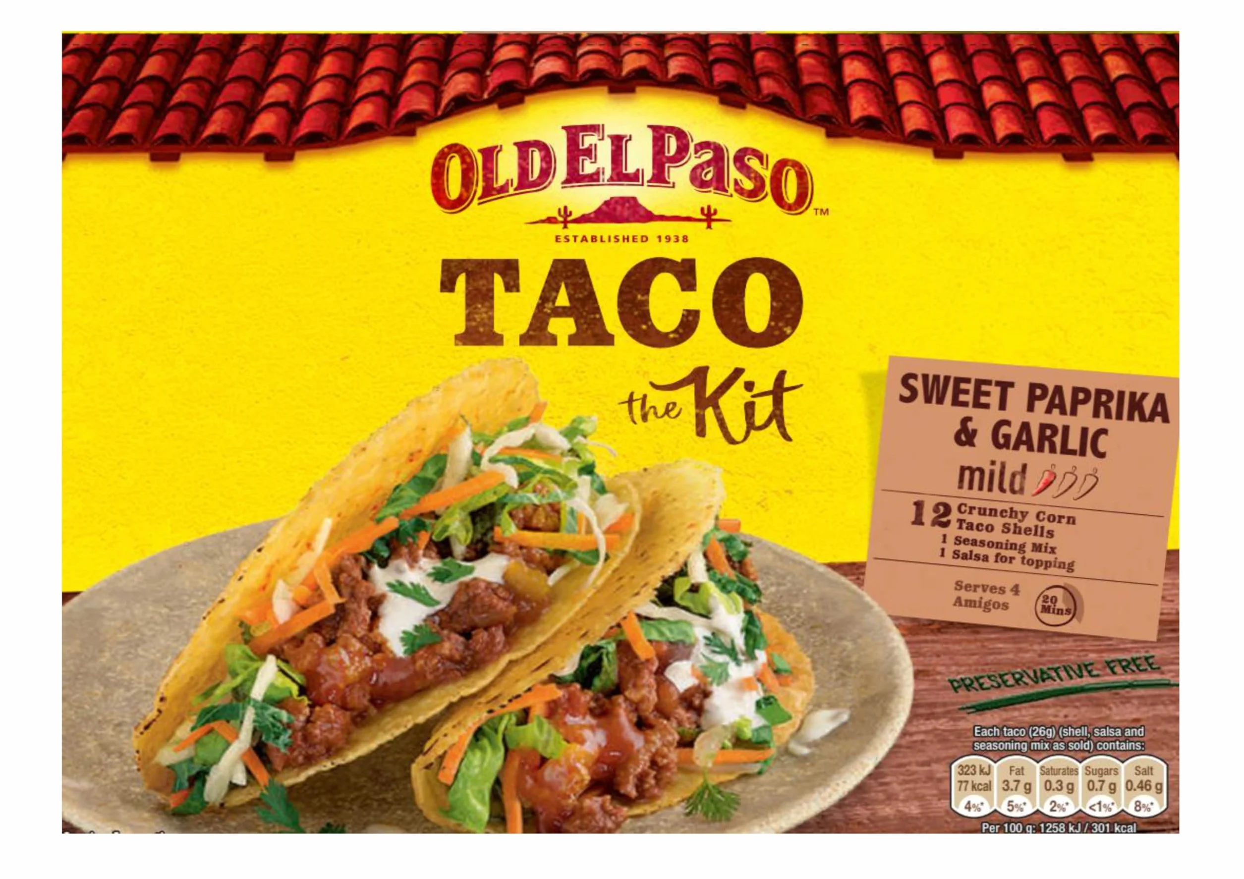 Old El Paso Kit de tacos 308 g