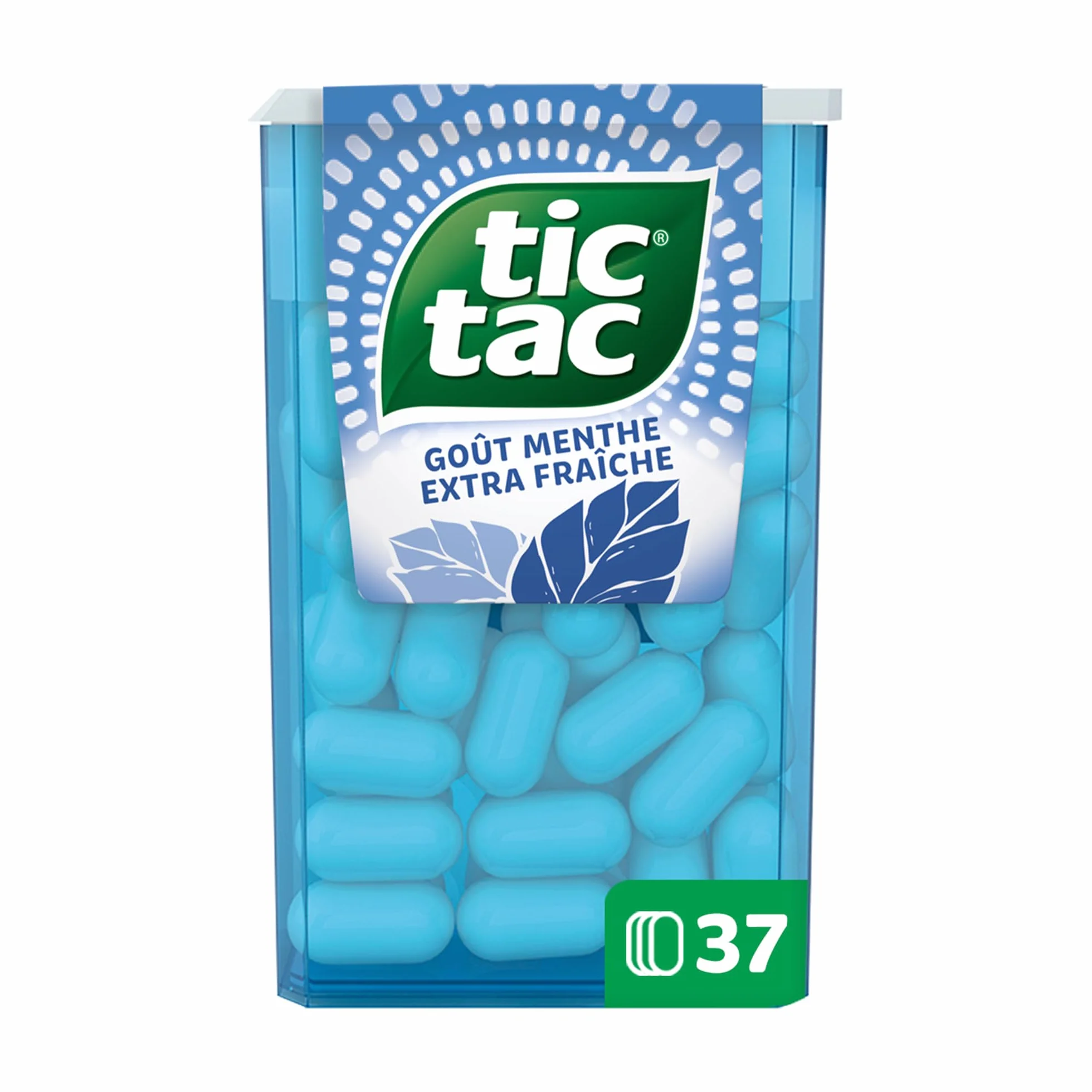 TicTac Goût Menthe Extra Fraiche Bonbons frais sucrés Format de Poche 24 boites x 18g