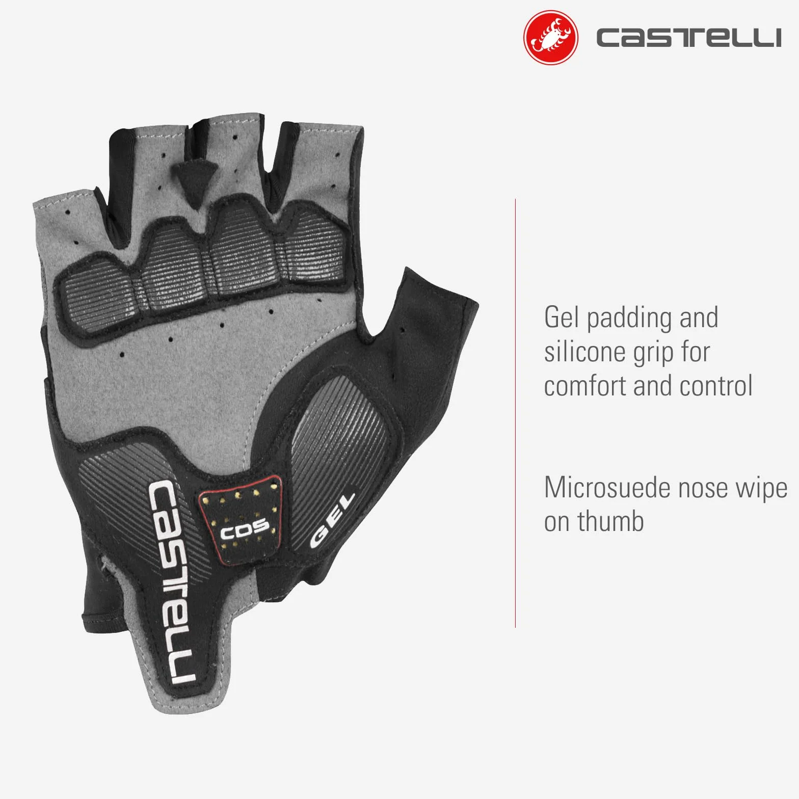 Castelli ARENBERG Gel 2 Glove Men's Cycling Gloves Dark Gray S