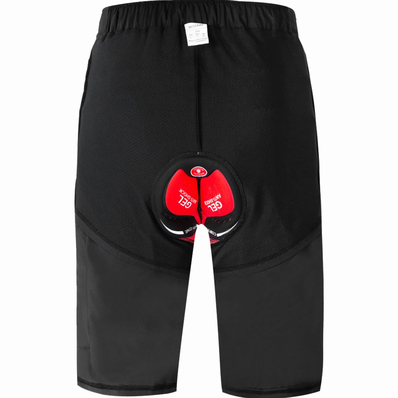 WOSAWE Shorts de Vélo Hommes Respirants 3D Gel Rembourrés VTT Séchage Rapide