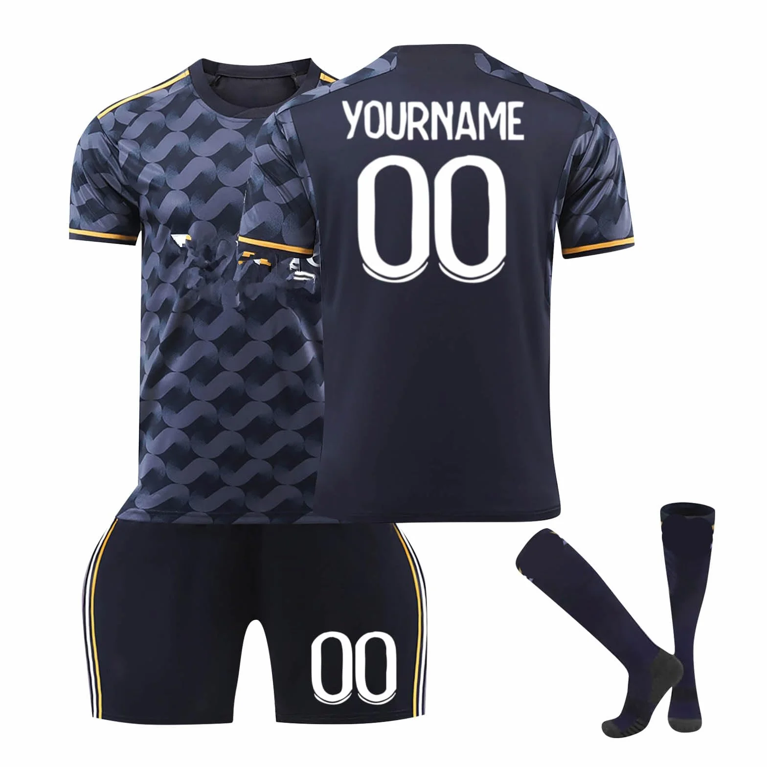 Personnalisé Maillot de Foot Enfant Adulte avec Nom Numéro Équipe Tshirt Short Chaussette Set