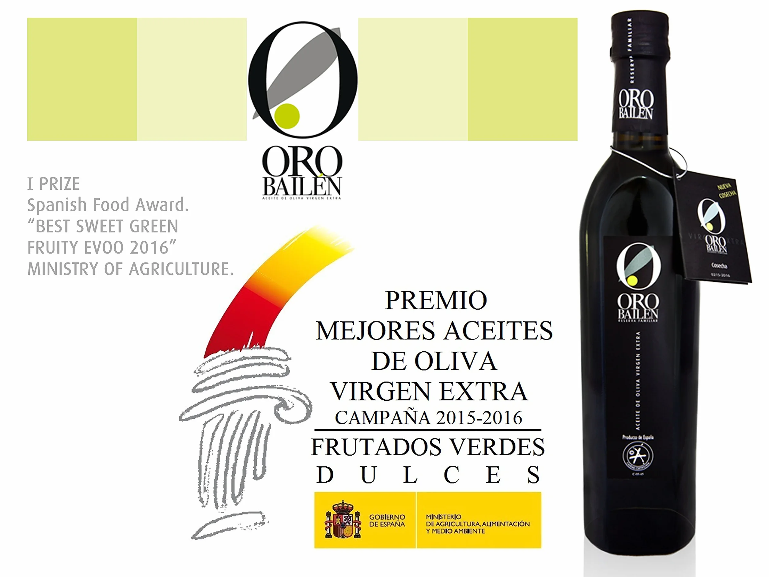 Oro Bailén Hojiblanca - Flacon en verre 500 ml.