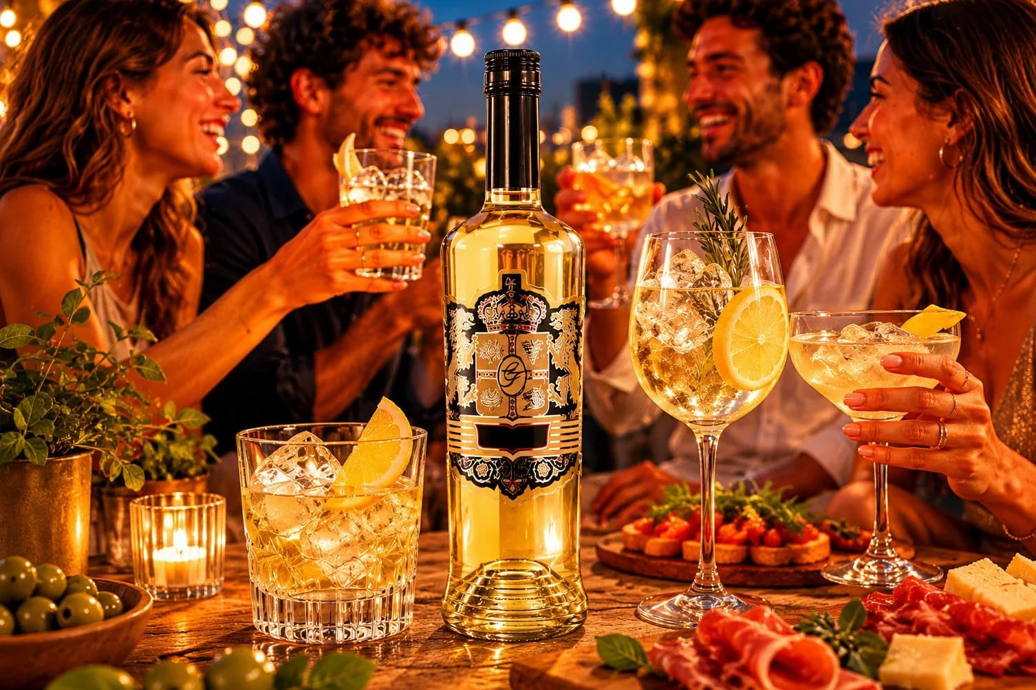Canti - Vermouth Blanc Supérieur de Turin, Aperitif aux Notes Agrumées, Notes d'Épices, Fleurs et Absinthe Romaine, 1x1L 135