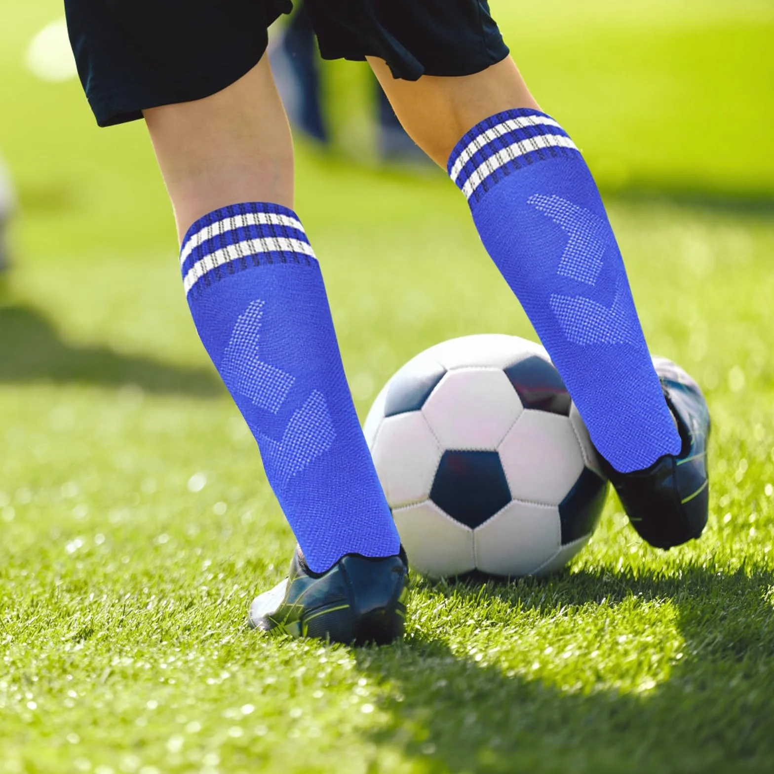 Chaussettes Antidérapantes Foot Enfant Respirantes 5-12 Ans