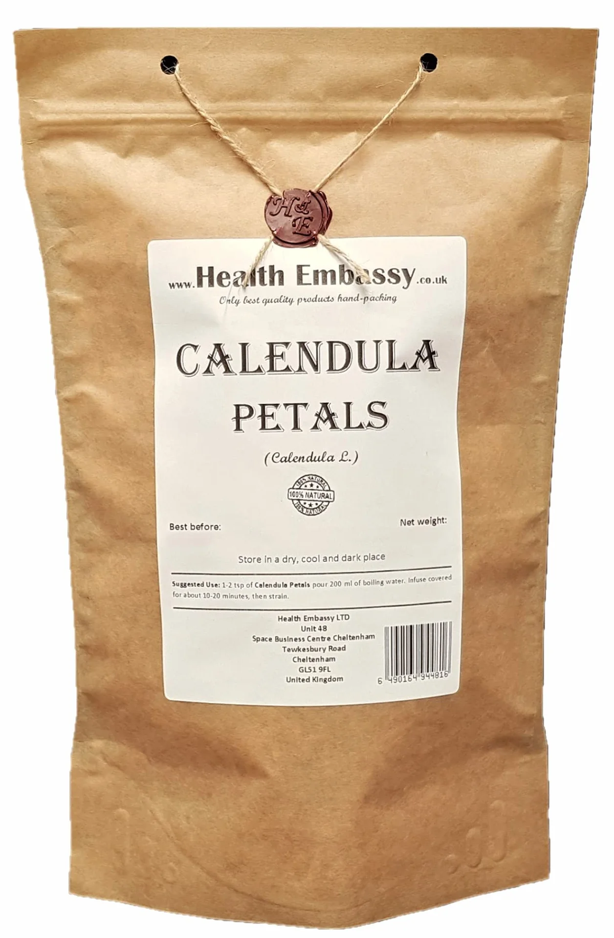 Health Embassy Pétales de Calendula Tisane | Calendula L | Calendula Petals (25g)
