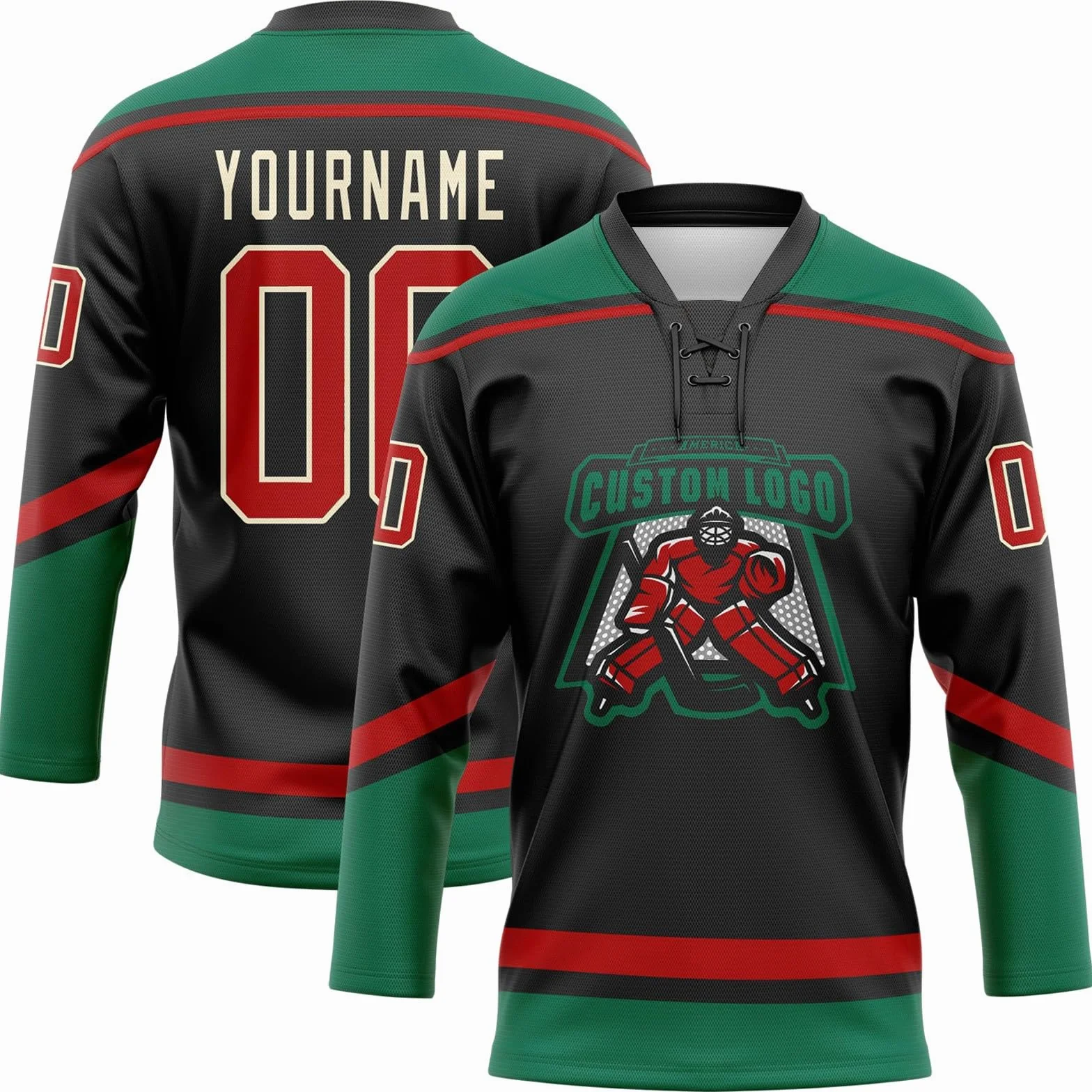 Maillots de Hockey personnalisés avec nom, équipe et numéro