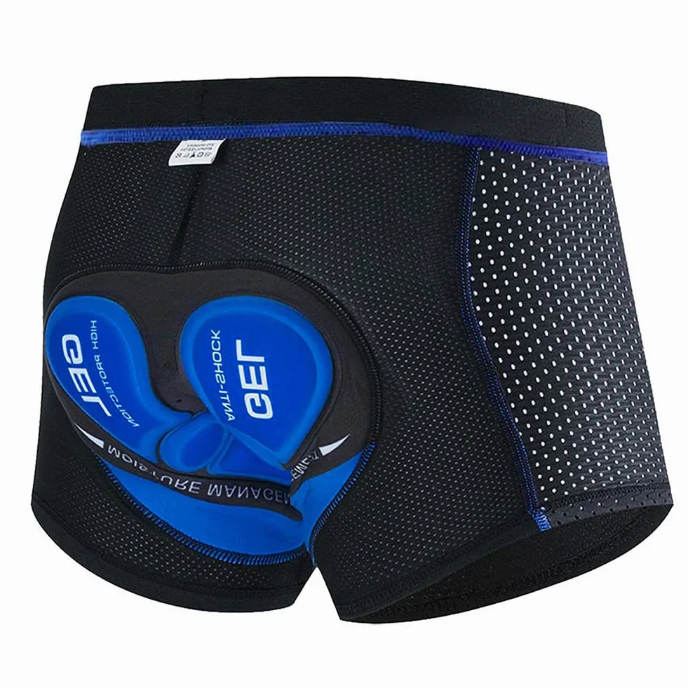 NuCamper Cuissard de Cyclisme Homme rembourré élastique 5D Gel Coussinet résistant aux Chocs Séchage Rapide
