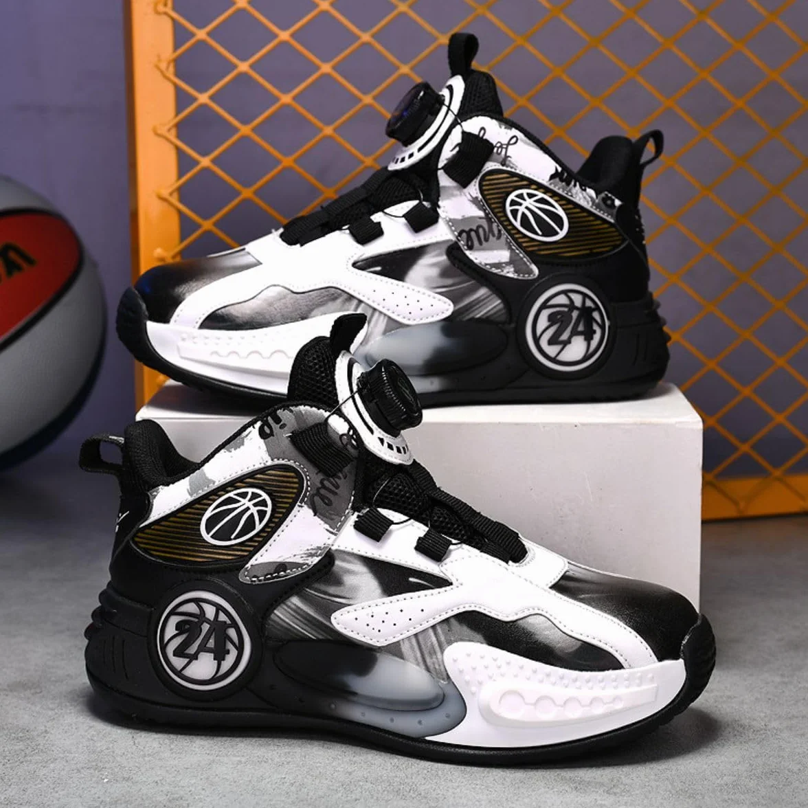 Chaussures de Basket-Ball Enfants Garçons Filles Sport Course Athlétique