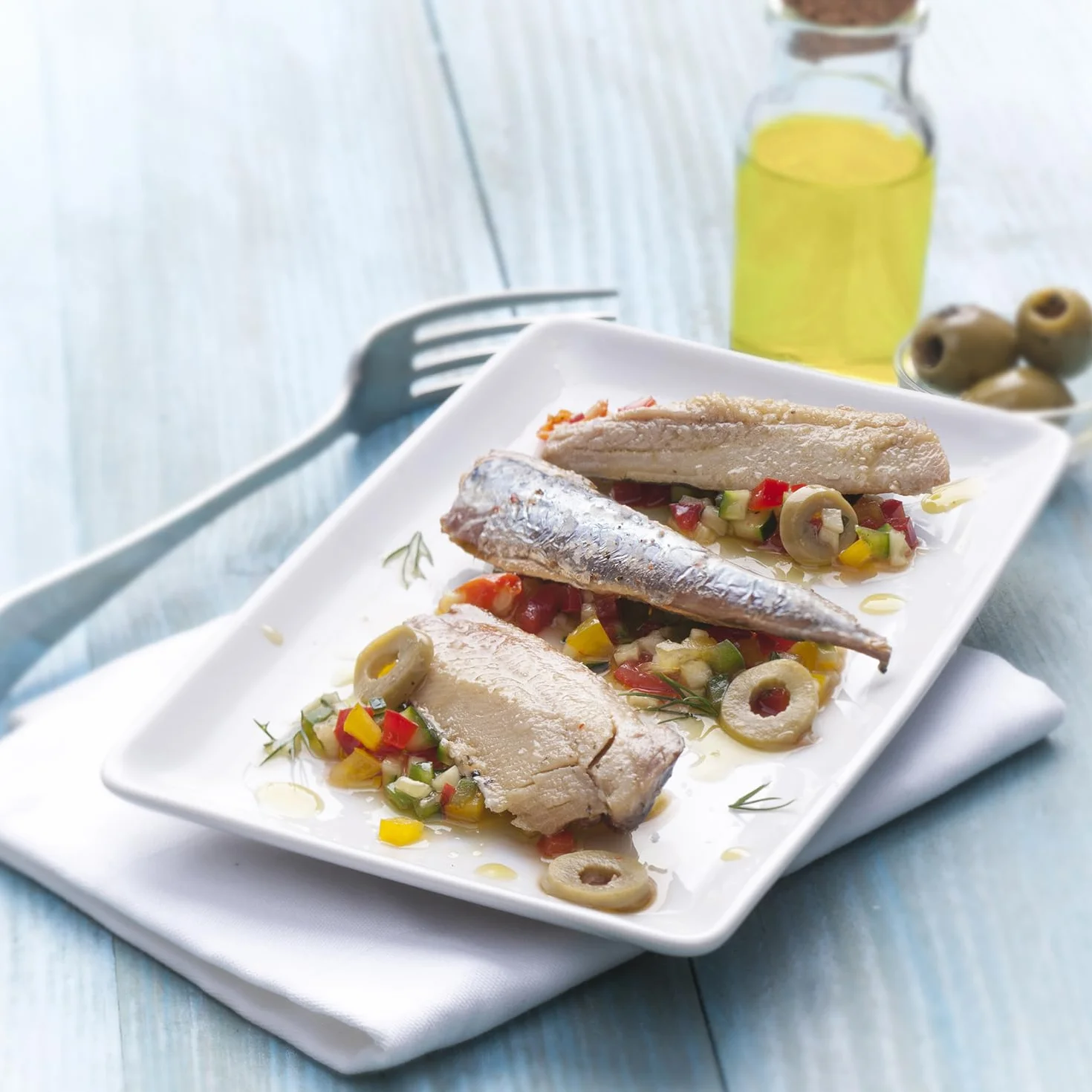 Filets de sardines à l'huile d'olive vierge extra Pointe de Penmarc'h le lot de 6 boîtes de 100 g - Livraison en 2 à 3 jours ouvrés depuis la Bretagne