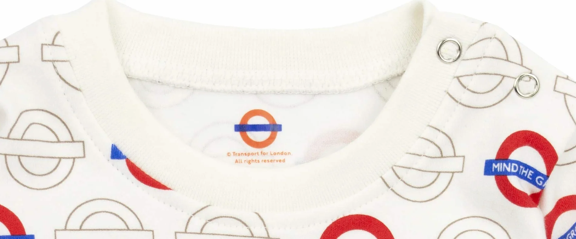 GWCC Licensed London Underground Mind The Gap Roundel Baby Sweatshirt