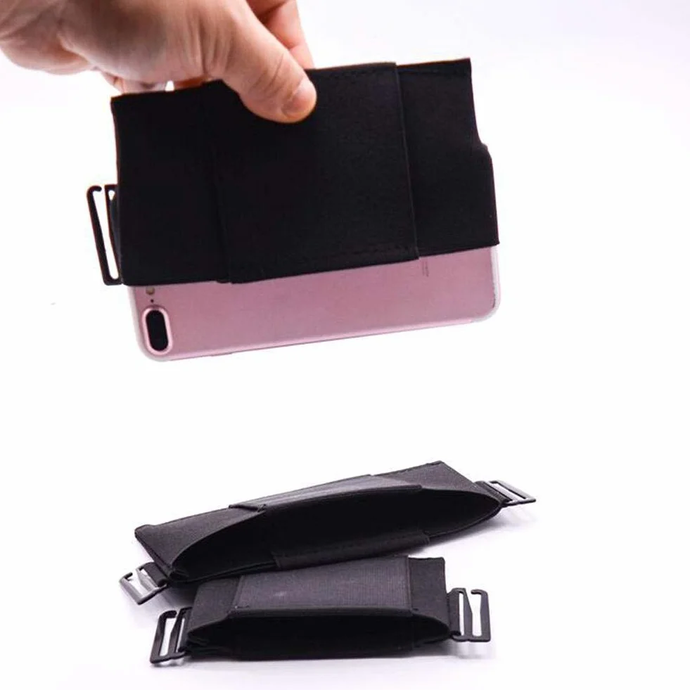 Ceinture de voyage dissimulée pochette cartes objets de valeur Noir 175 mm
