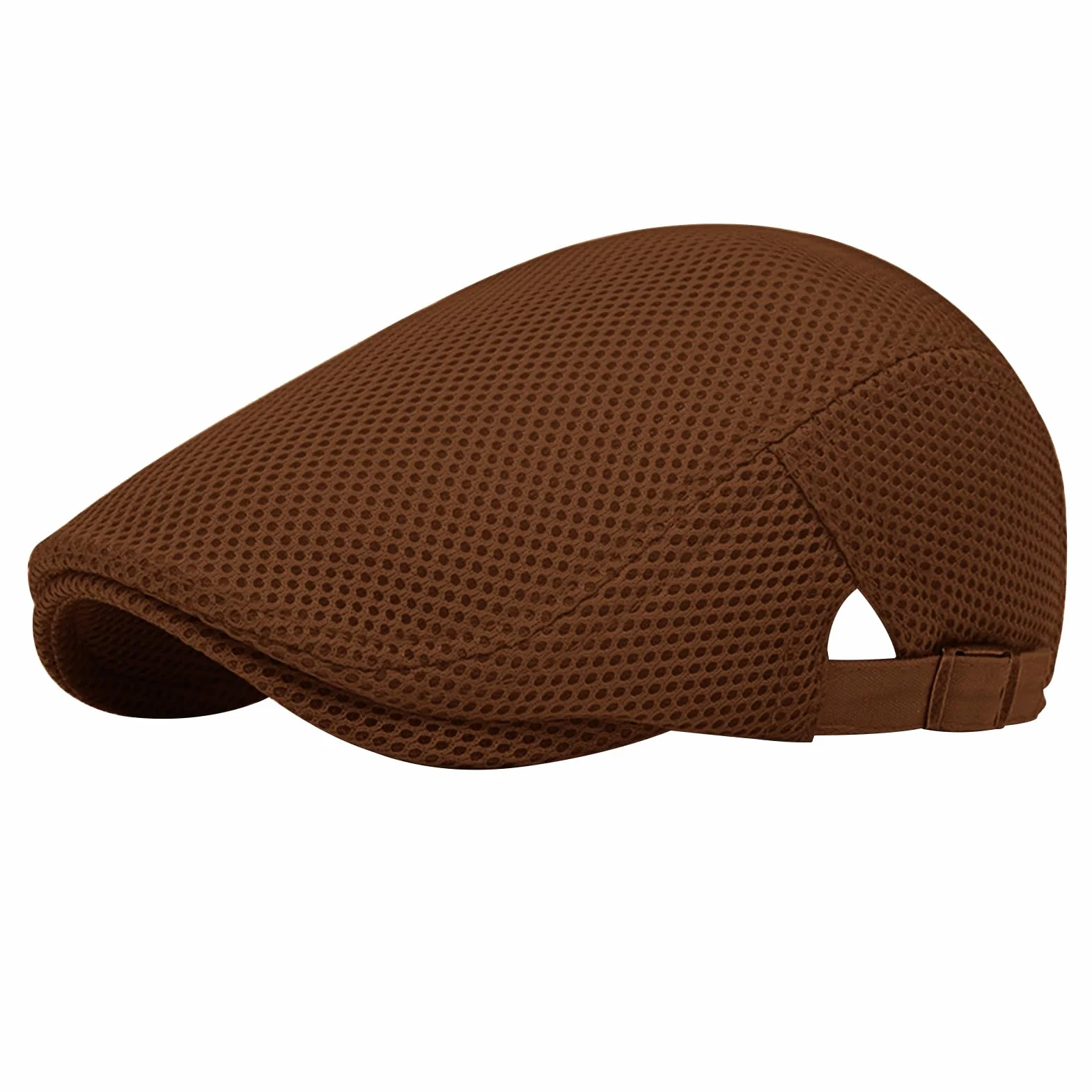 Casquette Béret Homme Respirant d'Été en Maille Taille Réglable 56-61 cm