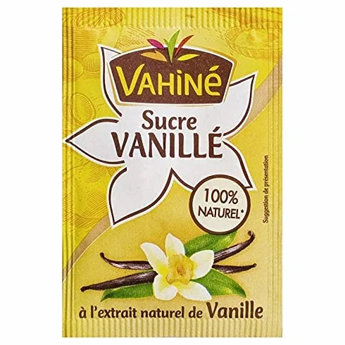Vahiné Sucre Vanillé à l?Extrait naturel de Vanille par 10 Sachets de 7,5g (lot de 5 soit 50 sache