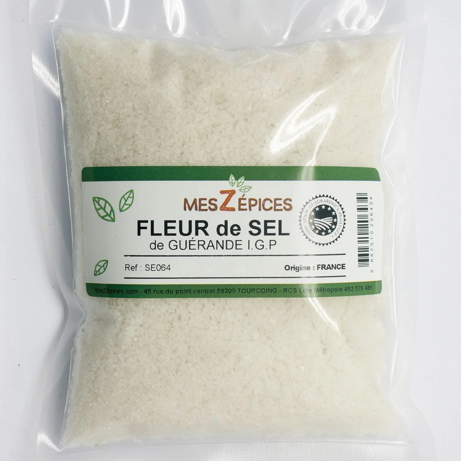 Aube-Gourmet Fleur de sel de Guerande sachet économique 1 Kg