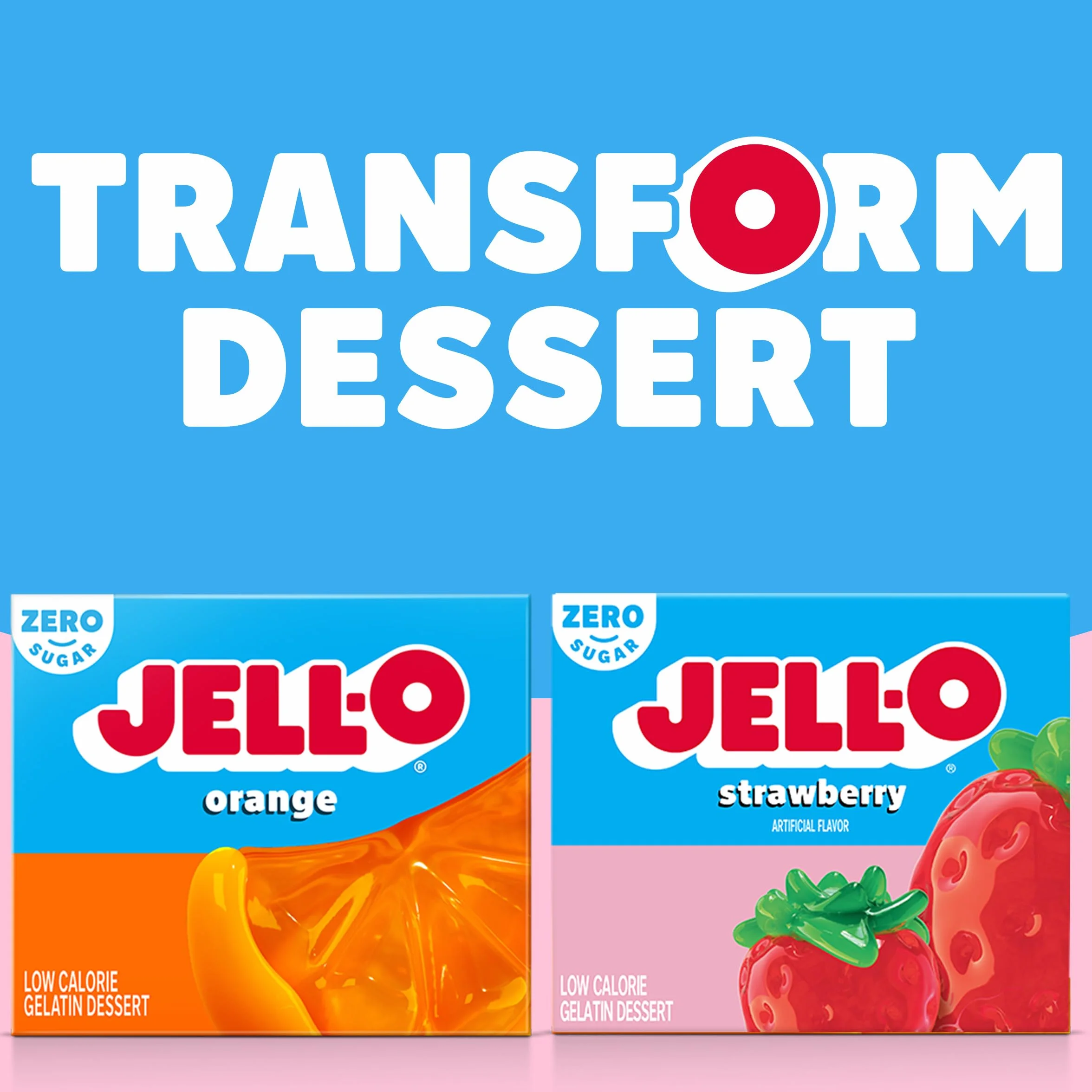 Jello Strawberry sans Sucre 8,5 g